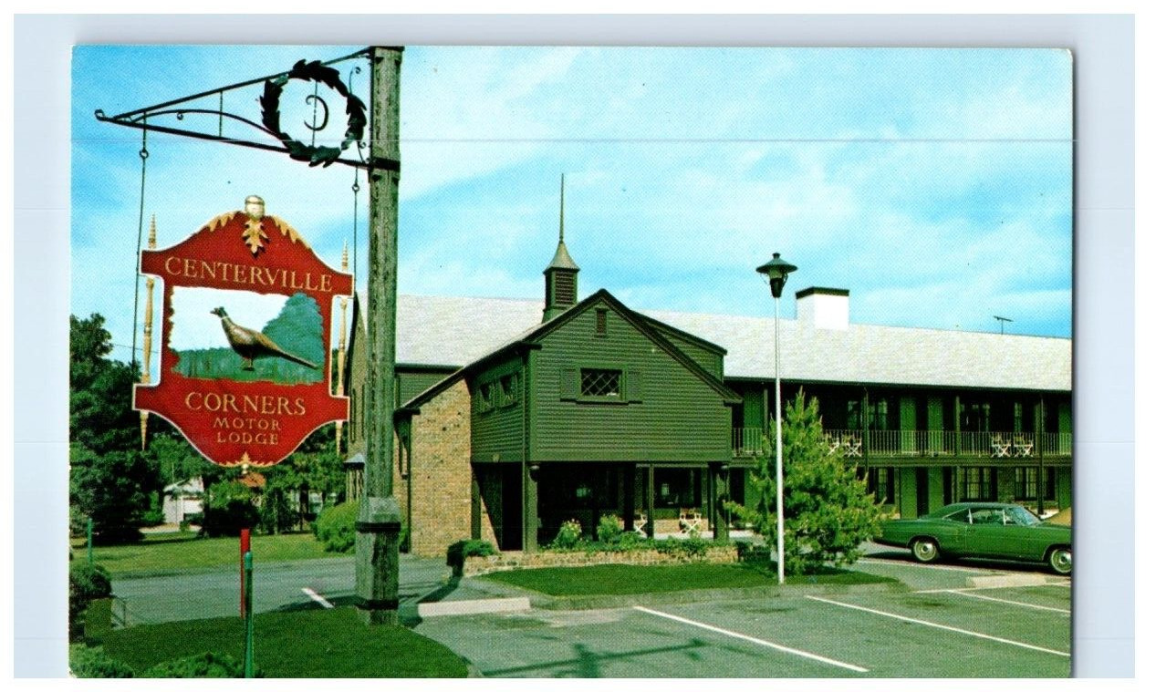Centerville Corners Motor Lodge Craigville Beach Massachusetts Postcard