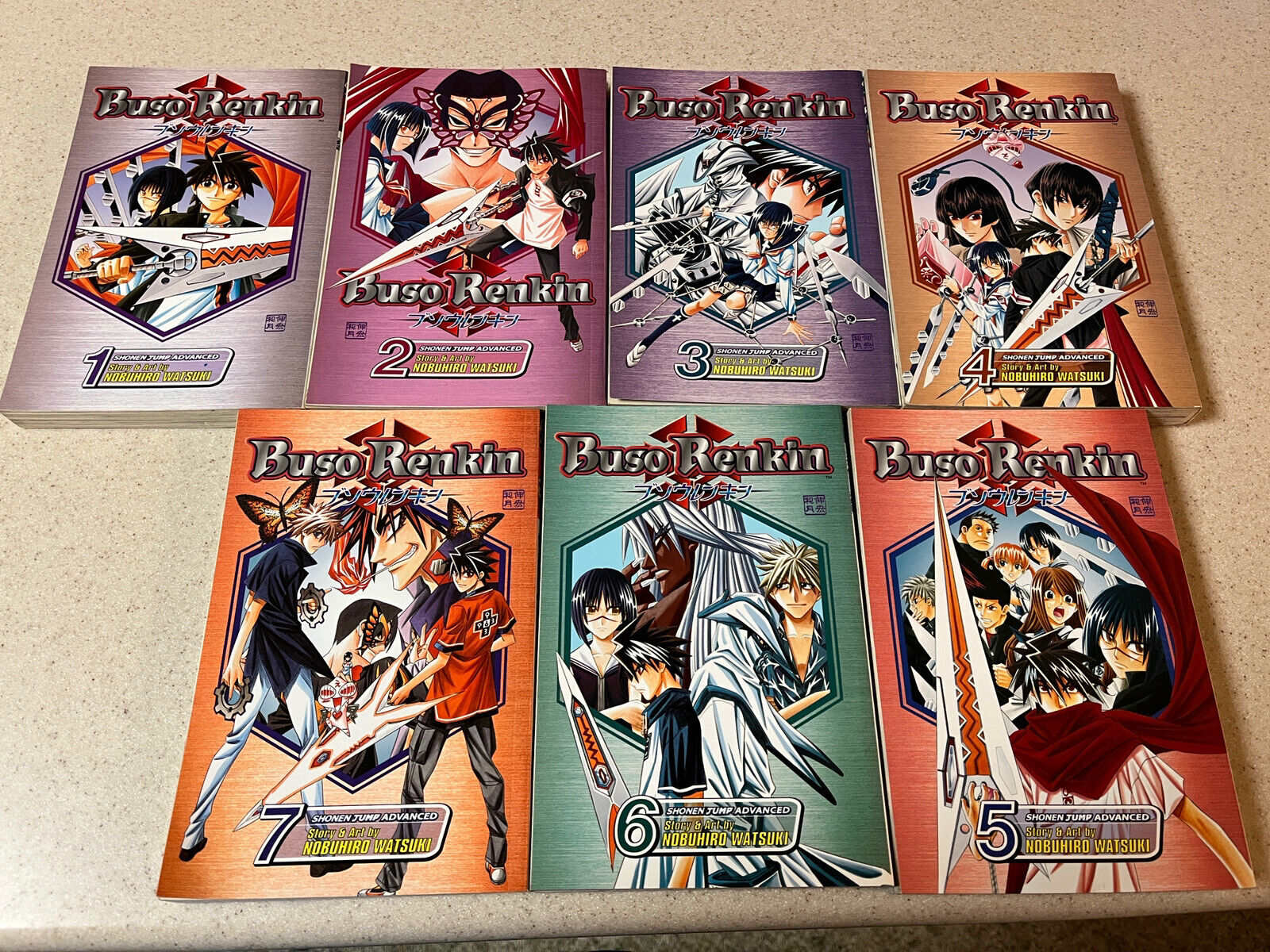 Buso Renkin Manga Complete Set Volumes 1-7 by Nobuhiro Watsuki