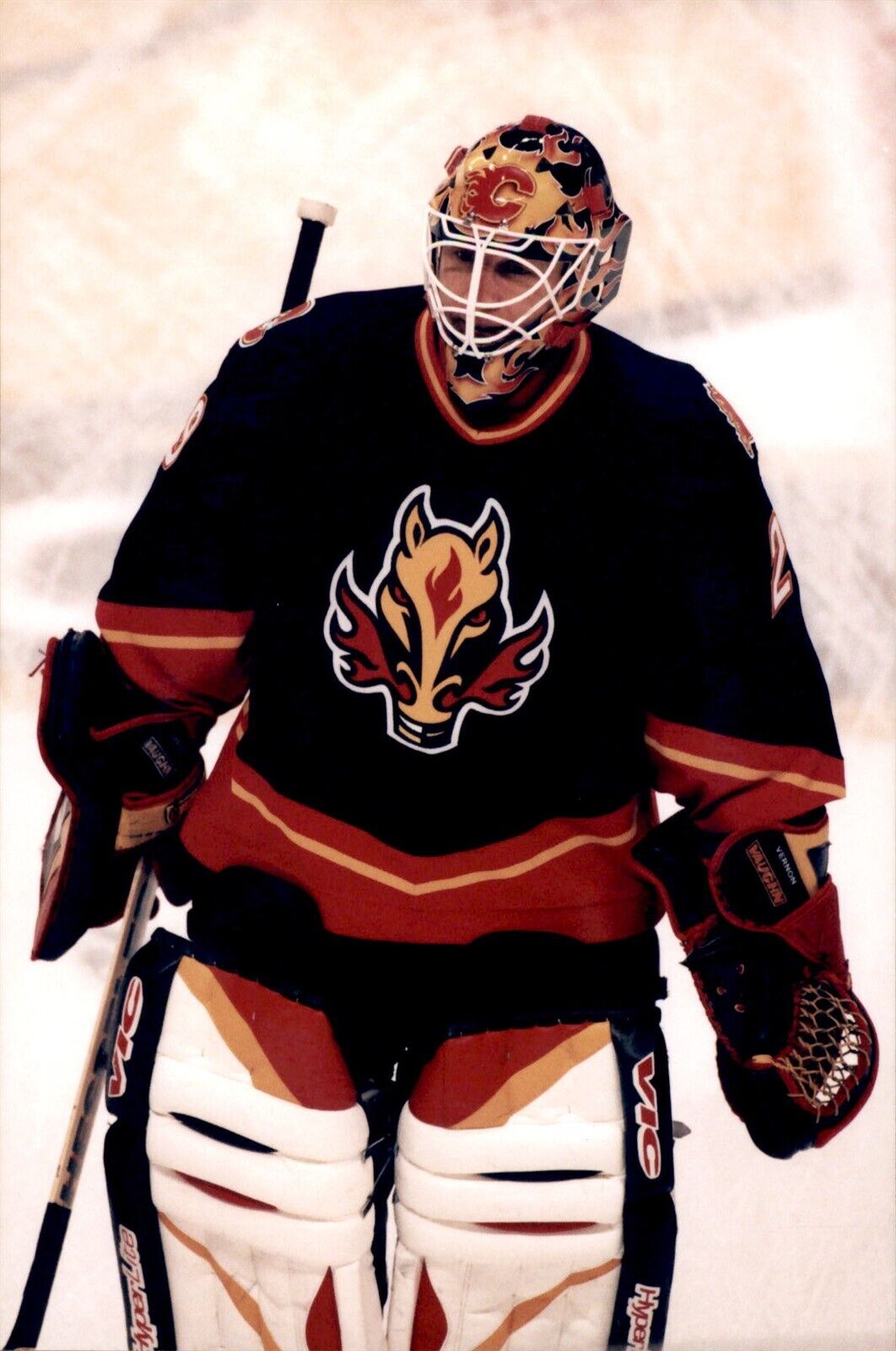 PF29 2000 Original Photo MIKE VERNON CALGARY FLAMES GOALIE CLASSIC NHL HOCKEY