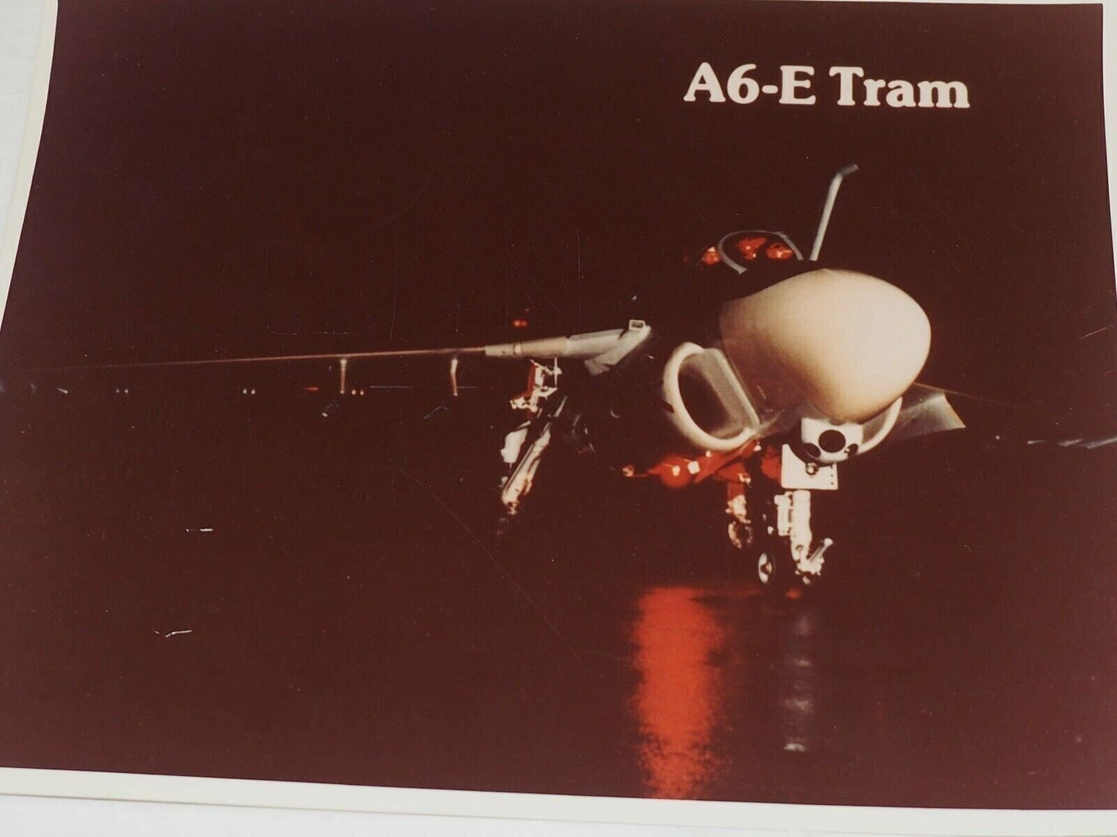 Grumman A-6 Intruder A6-E-TRAM Color Photo 1982