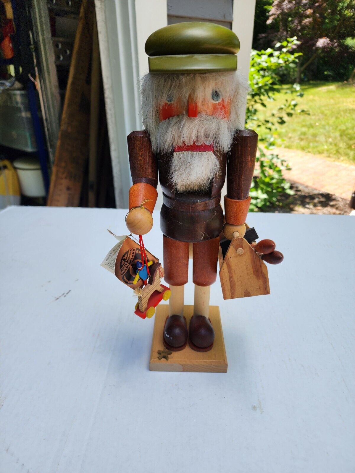Vintage Holzkunst Christian Ulbricht Toymaker Nutcracker Tool Box - Christmas 