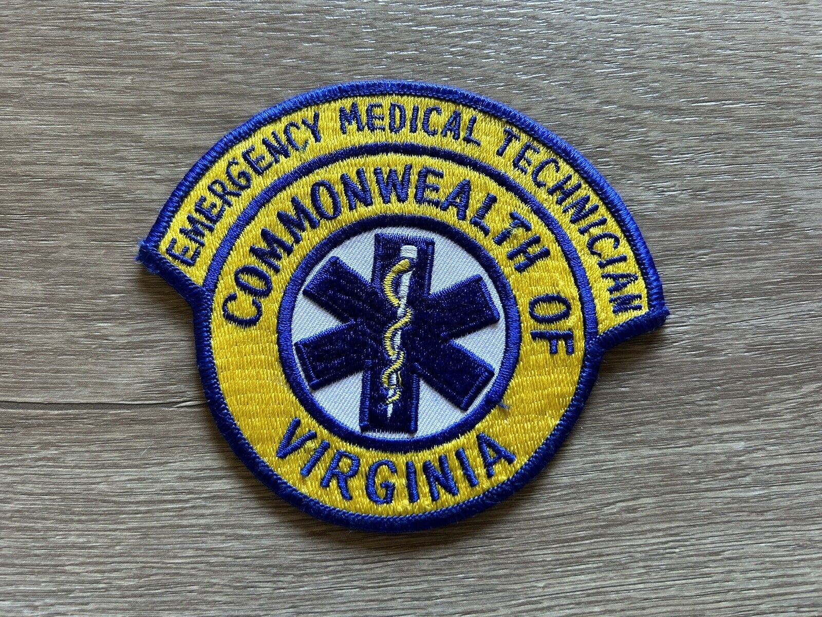 Vintage Commonwealth Of Virginia EMT Emergency Medical Technician EMS Patch