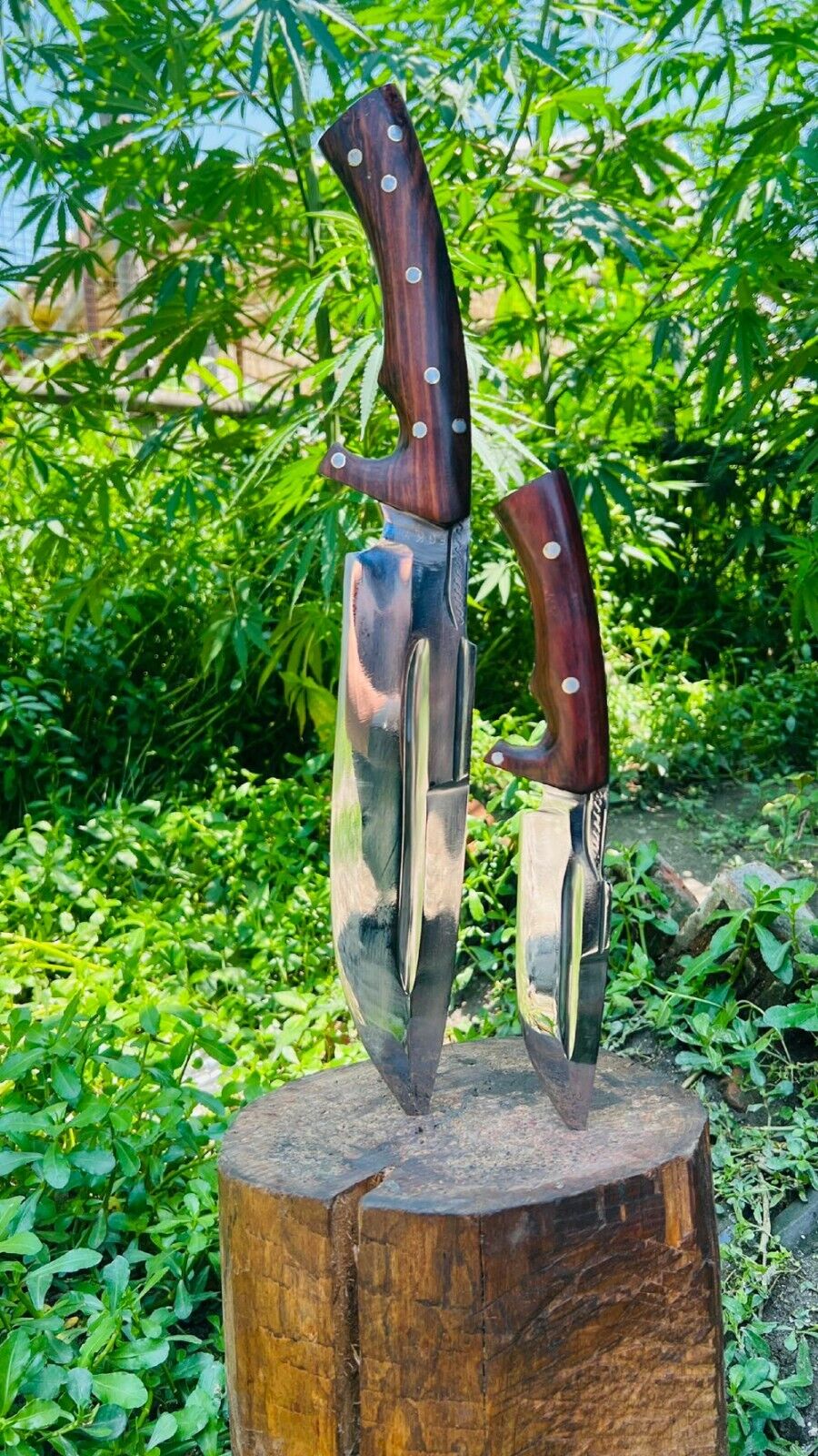 EGKH-11 Inch Hand Forged Custom Viking knife-Seax Handmade Hunting Knife