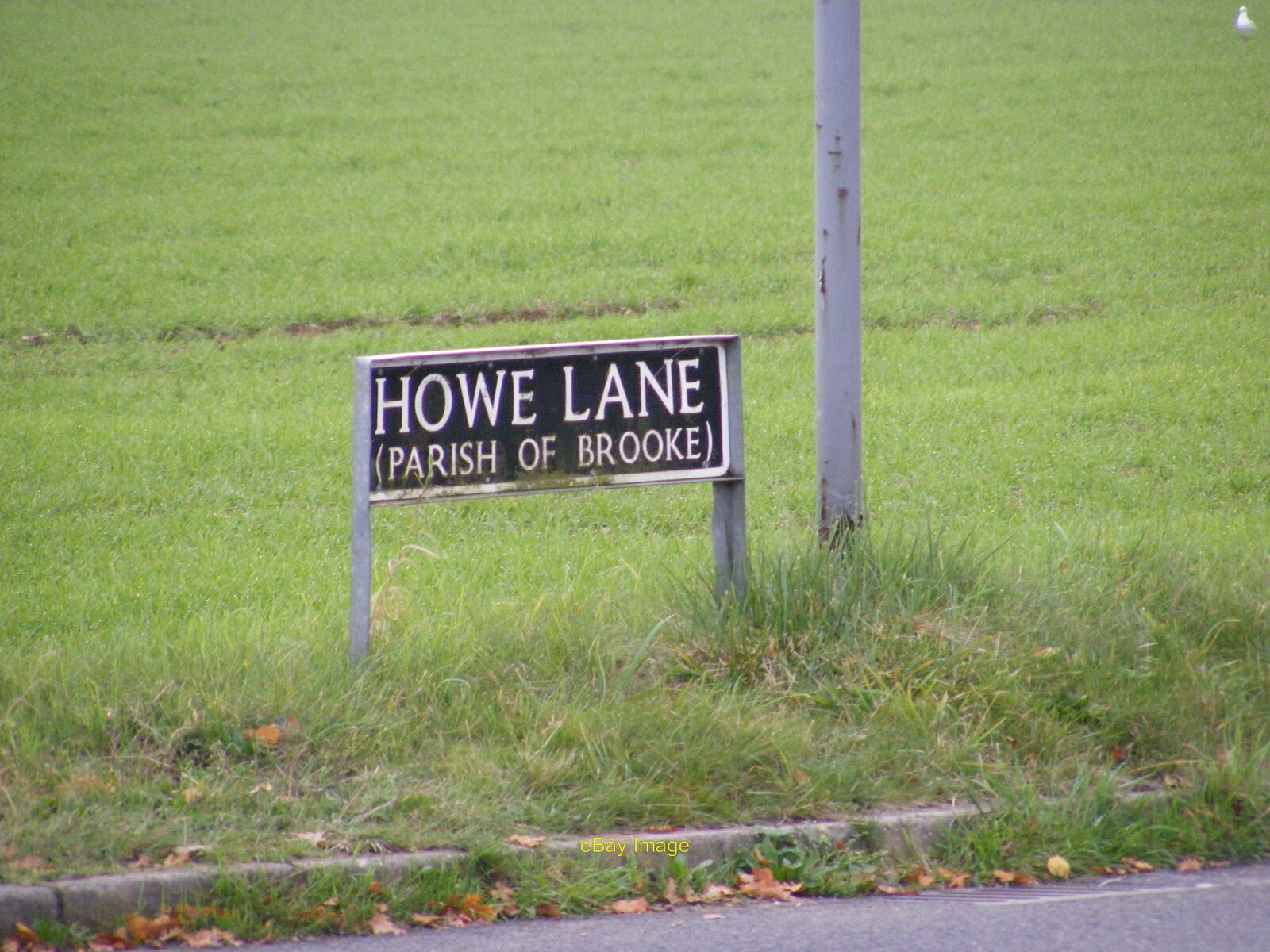 Photo 12x8 Howe Lane sign At the junction with the B1332 Bungay Road c2011