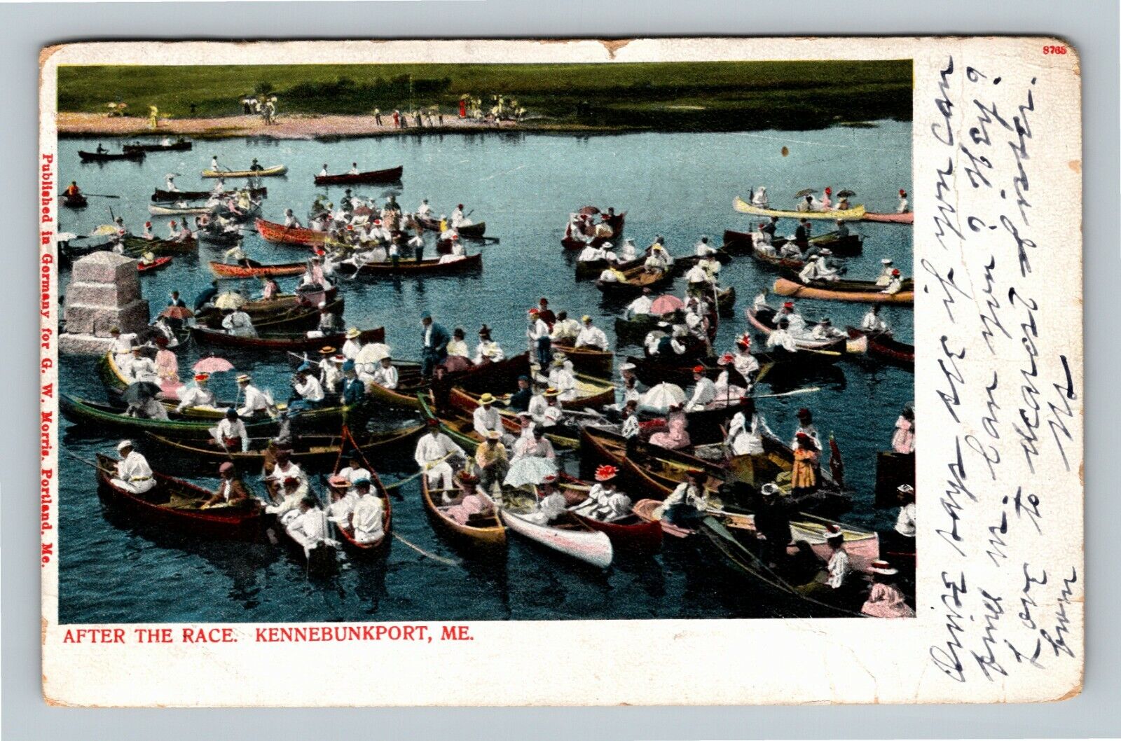 Kennebunkport ME-Maine, After the Race c1905 Vintage Postcard