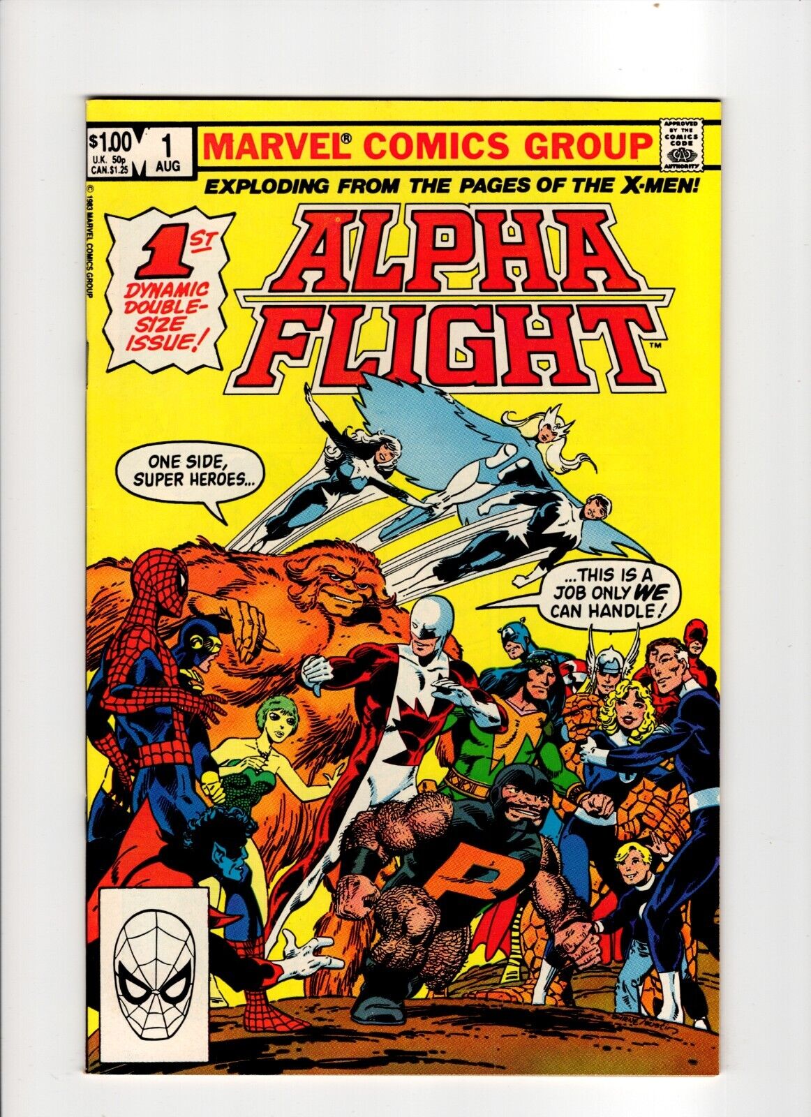 ALPHA FLIGHT #1 (1983): Key- 1st Team App. High Grade