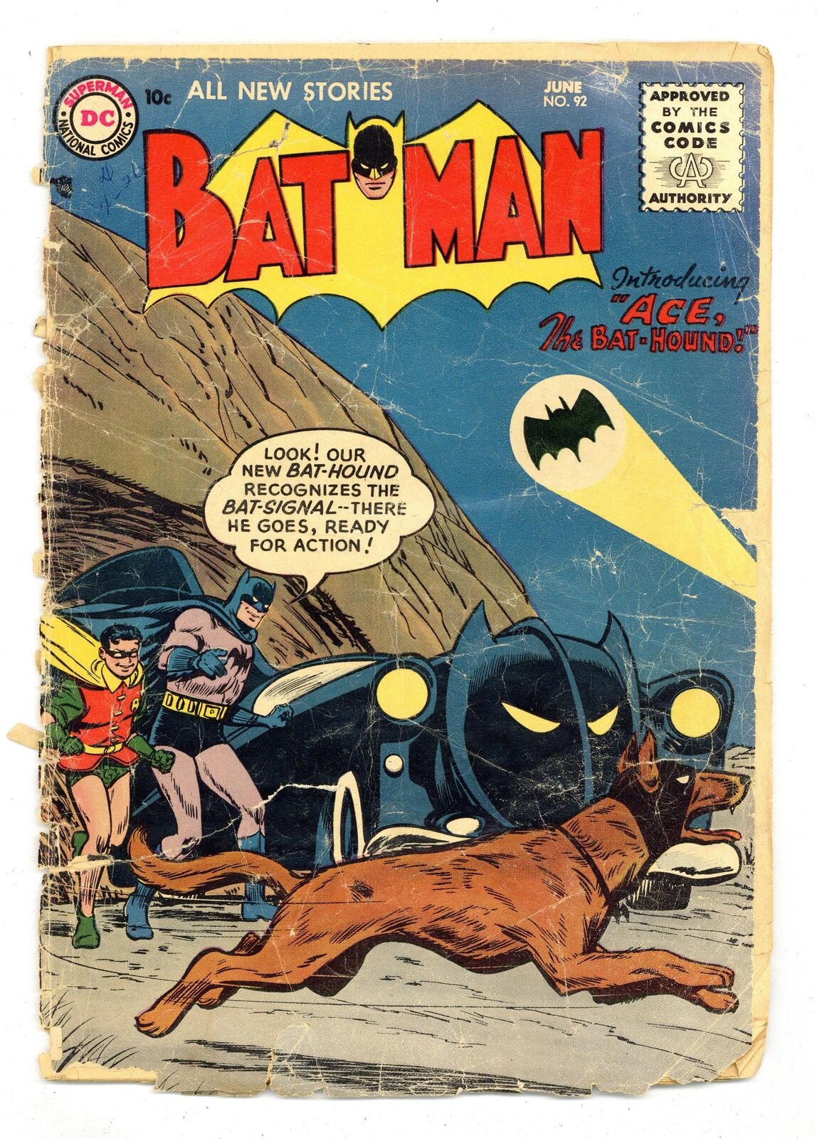 Batman #92 PR 0.5 1955 1st app. Bat-Hound