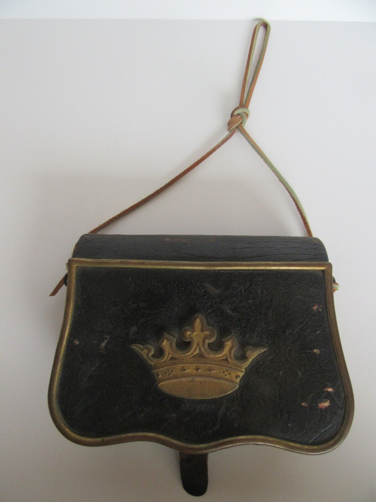 Antique 19th Century French Napoleonic Crown Ammunition Cartridge Box -Excellent