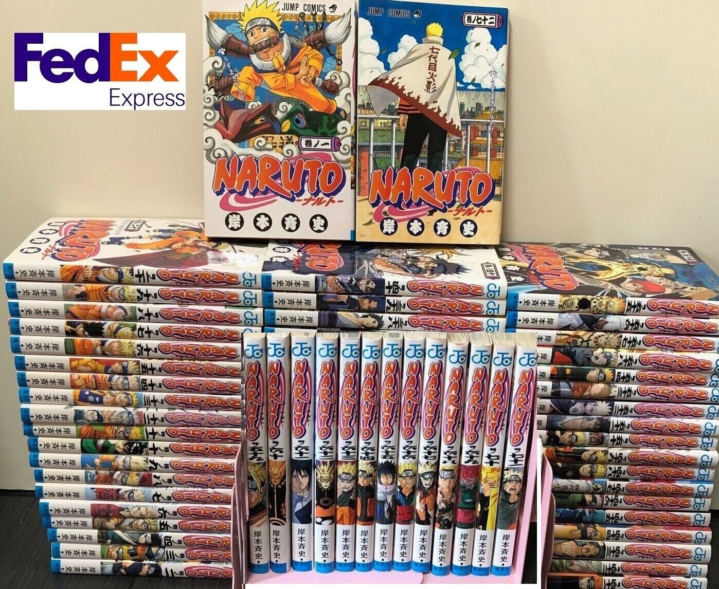 Naruto Vol.1-72  set complete Manga Comics  jump Masashi Kishimoto Japanese ver