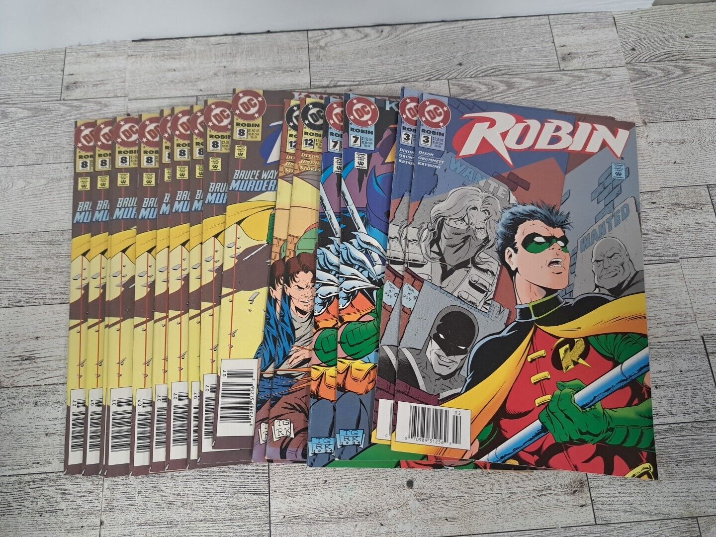 Lot Of 16 Robin #3 7 8 12 1994 DC Comics Comic Book Multiple Copies See Details