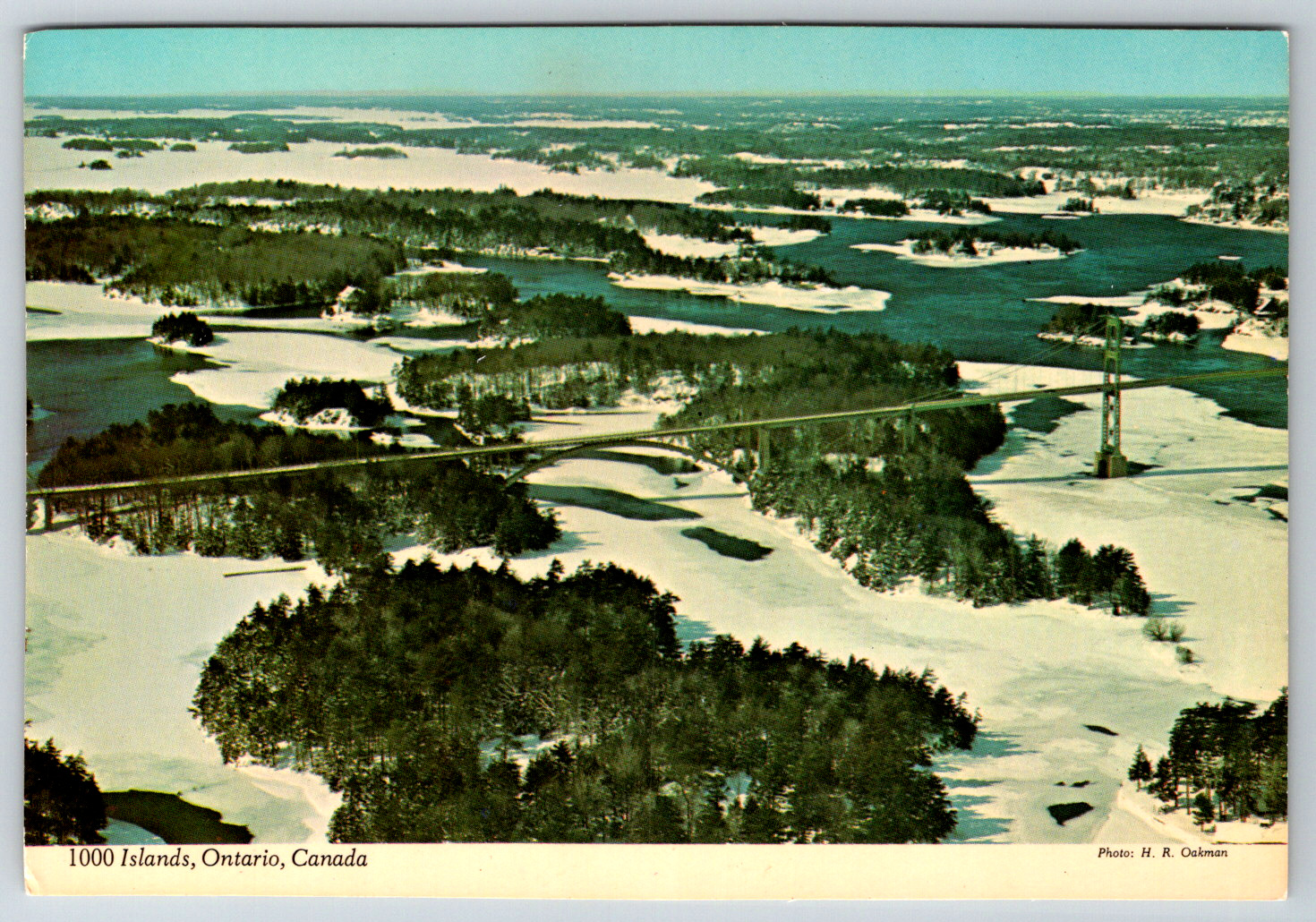 c1980s 1000 Islands Ontario Canada Bird\'s Eye View Continental Postcard