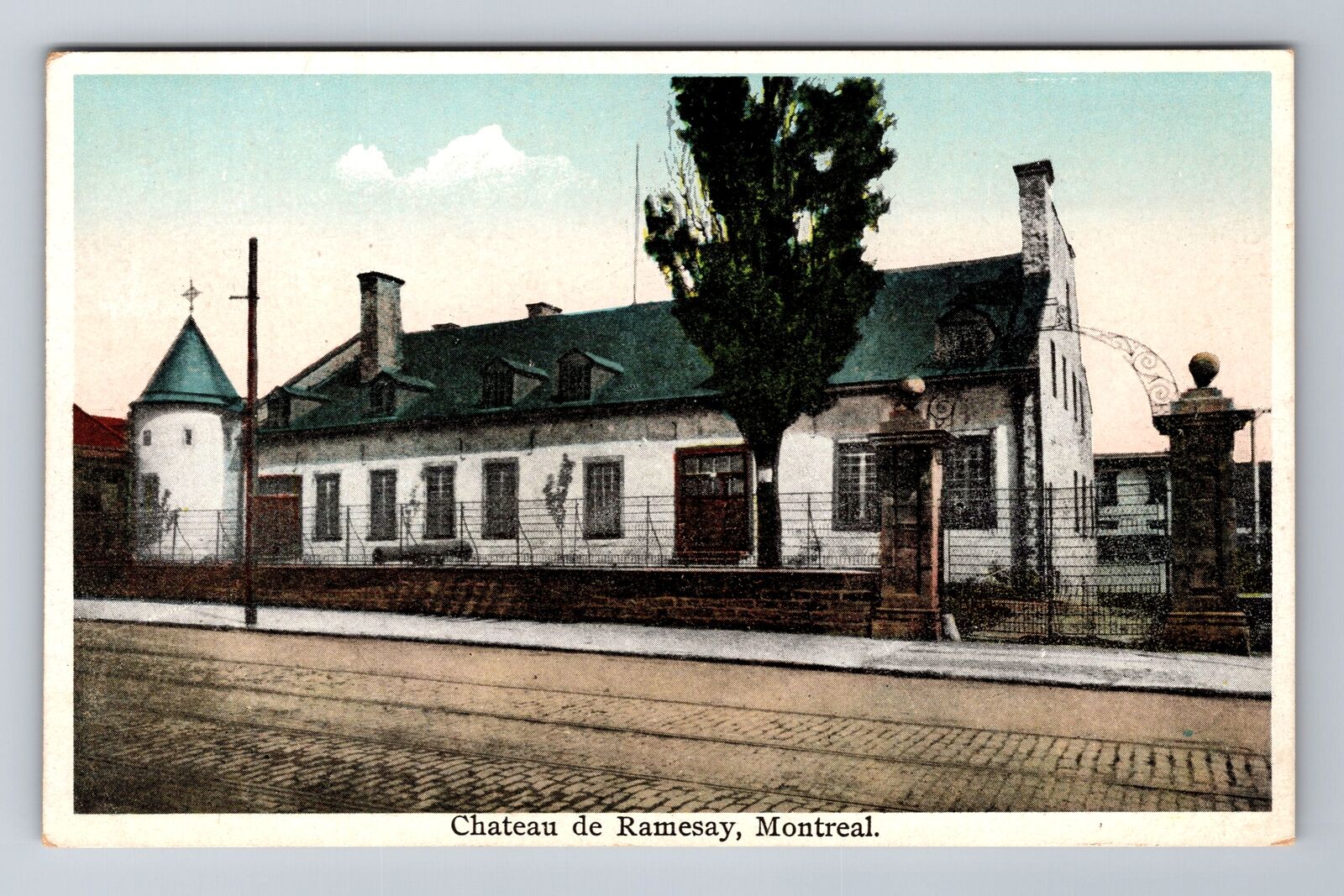 Montreal- Quebec, Chateau De Ramesay, Antique, Vintage Souvenir Postcard