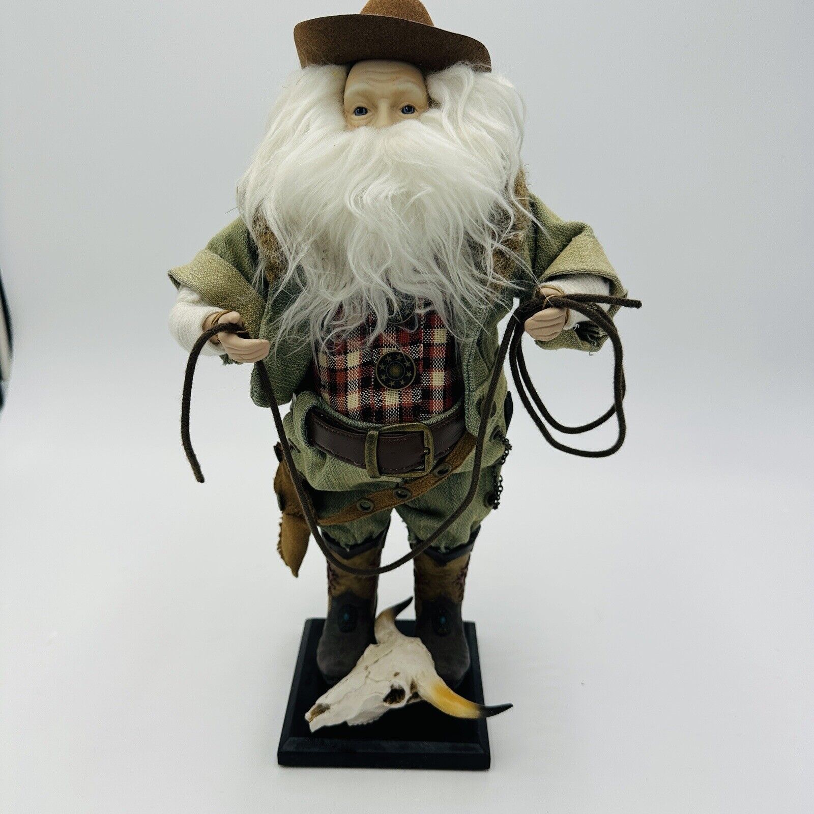 Santa Doll Figurine Western Cowboy 13\