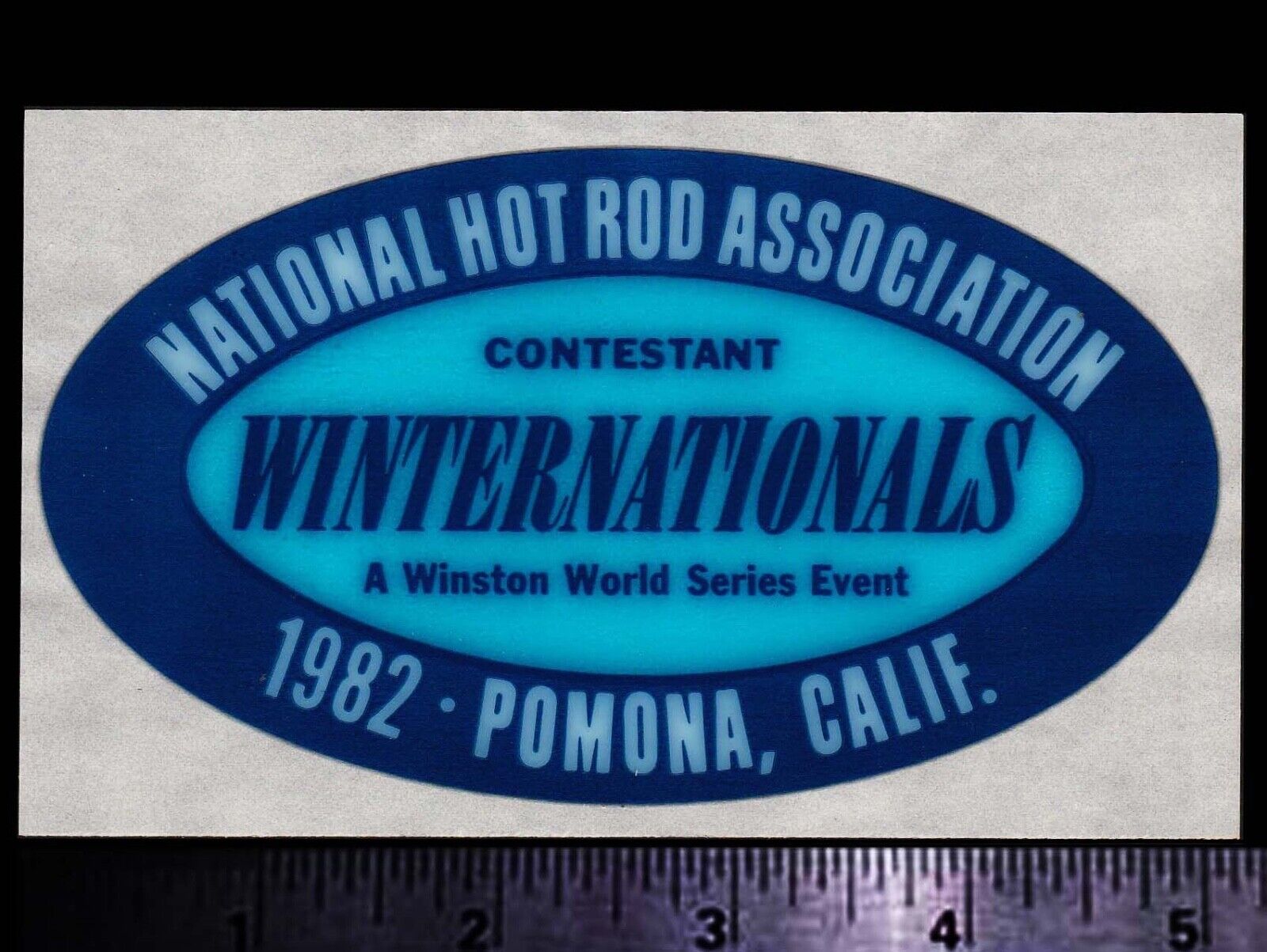 NHRA Winternationals Pomona Calif. 1982 - Original Vintage Racing Decal/Sticker