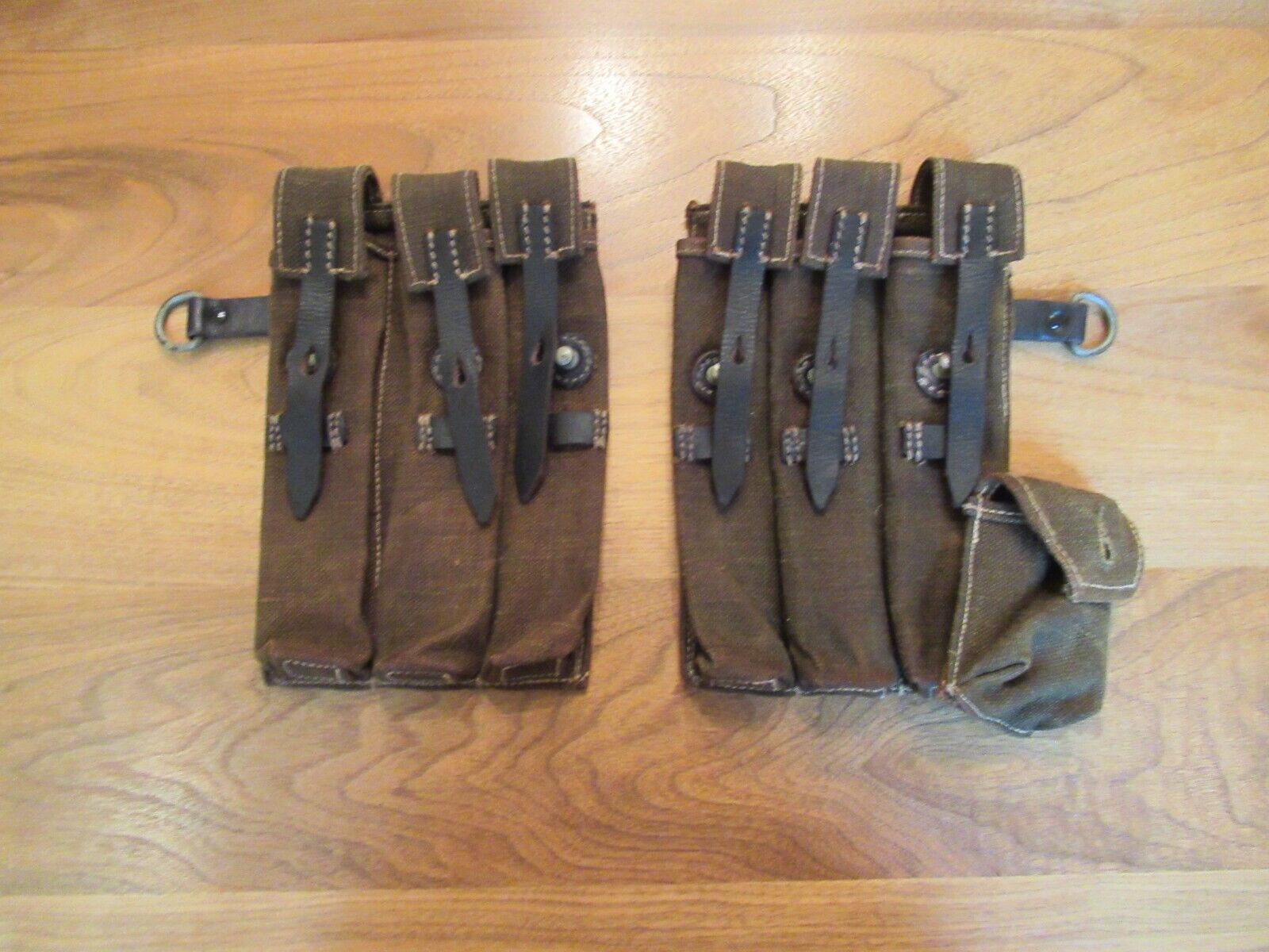 WWII German MP40 Magazine Pouches - High Quality Used Reenactor Pouches
