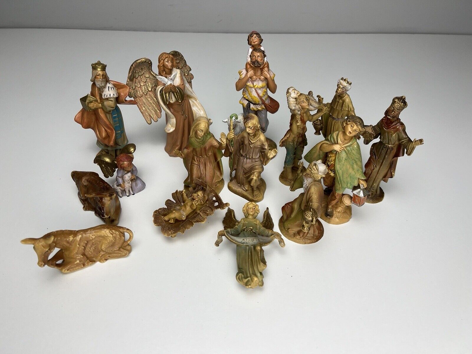 Vintage Fontanini Depose Nativity 14 Piece Set 5 Inch - Various Years