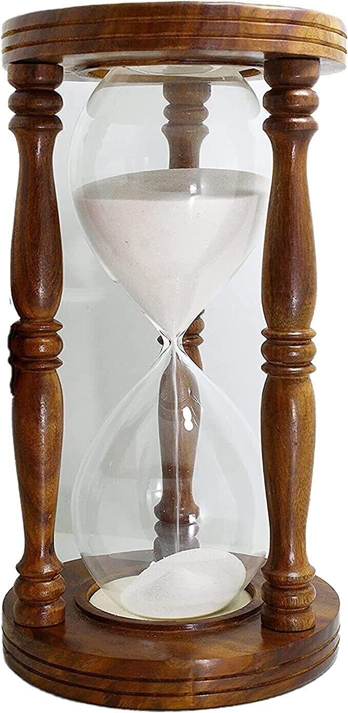 Handmade 60 Minutes Wooden Sand Timer/Sand Clock/ 60 Minutes Hour Glass
