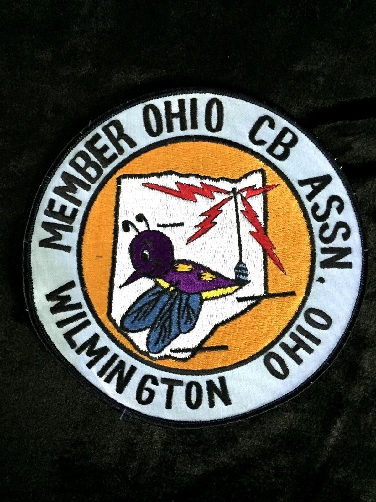 Vintage Wilmington OHIO CB ASSN. LARGE PATCH Citizens Band Radio Collectable NOS