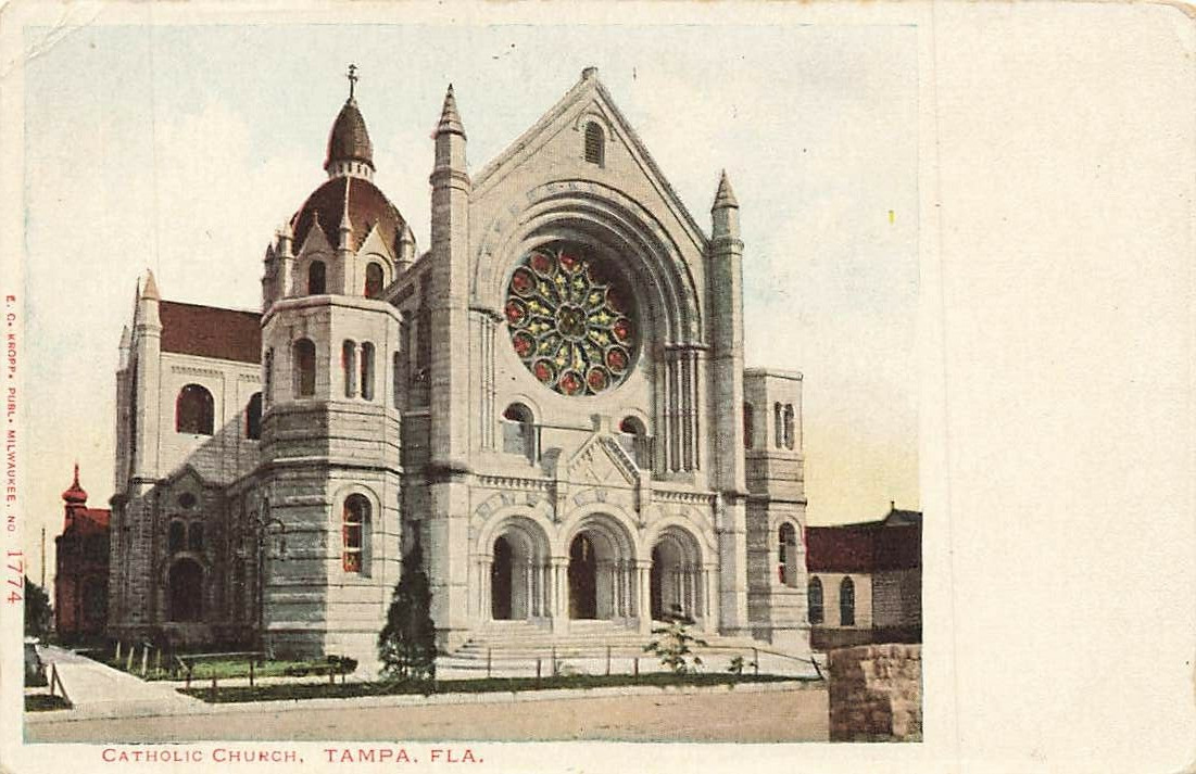 c1905 Catholic Church Tampa Florida FL P401