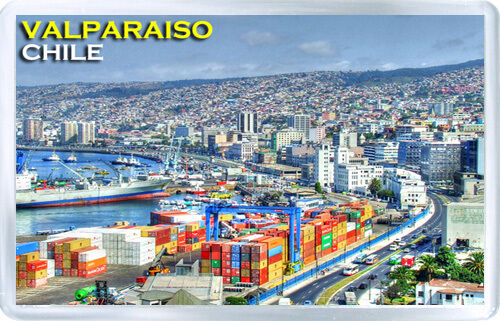 Valparaiso Chile Fridge Magnet Souvenir
