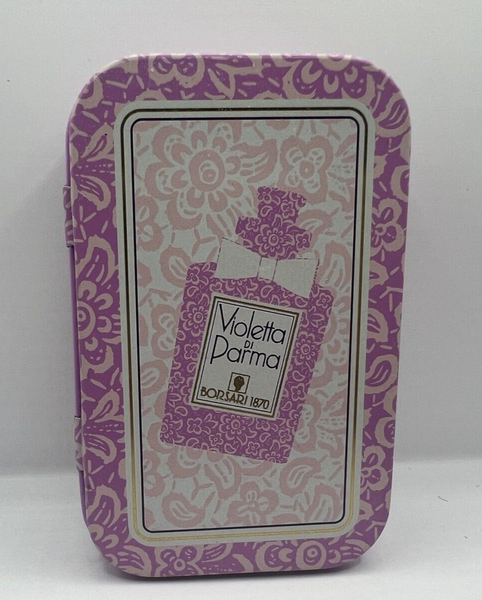 Vintage Violetta di Parma EDP Perfume Mini by Borsari 1870  Tin spray bottle