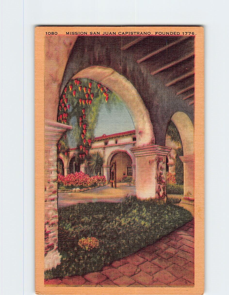 Postcard Mission San Juan Capistrano California USA