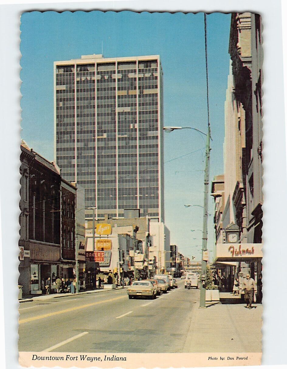 Postcard Downtown Fort Wayne Indiana USA