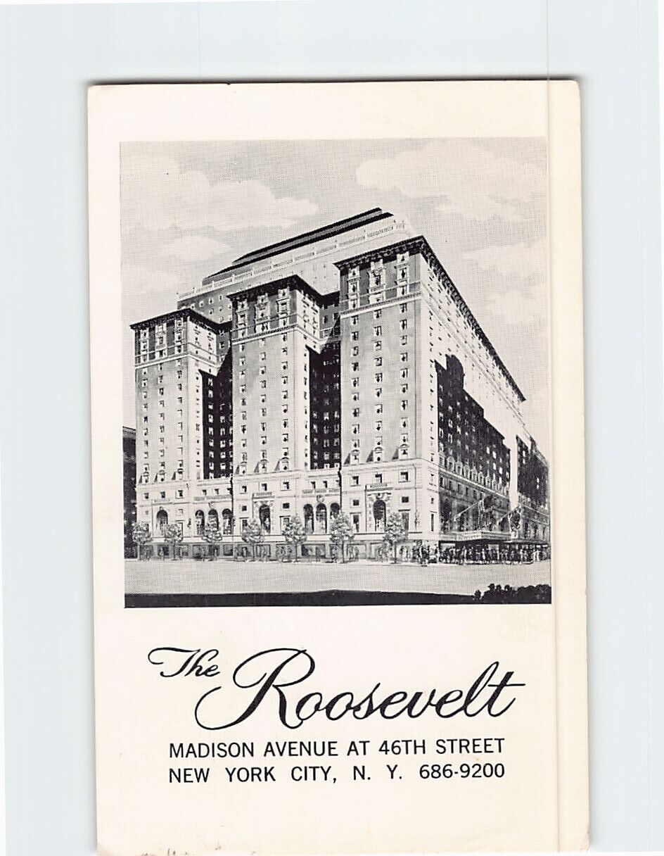 Postcard The Hotel Roosevelt New York City New York USA