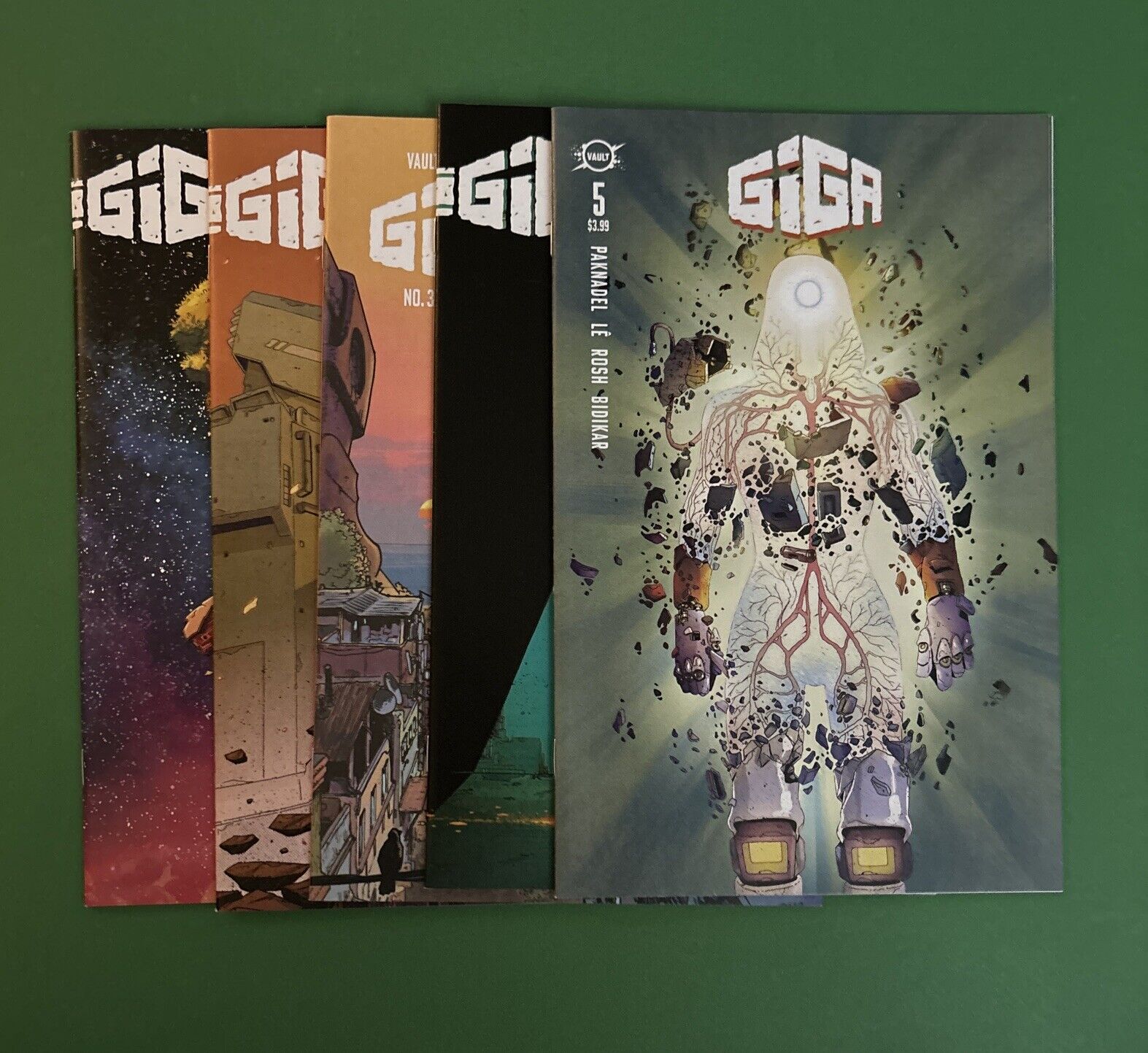 Giga # 1 2 3 4 5  (Vault/ 2020) Alex Paknadel, John Le Complete Comic Series NEW