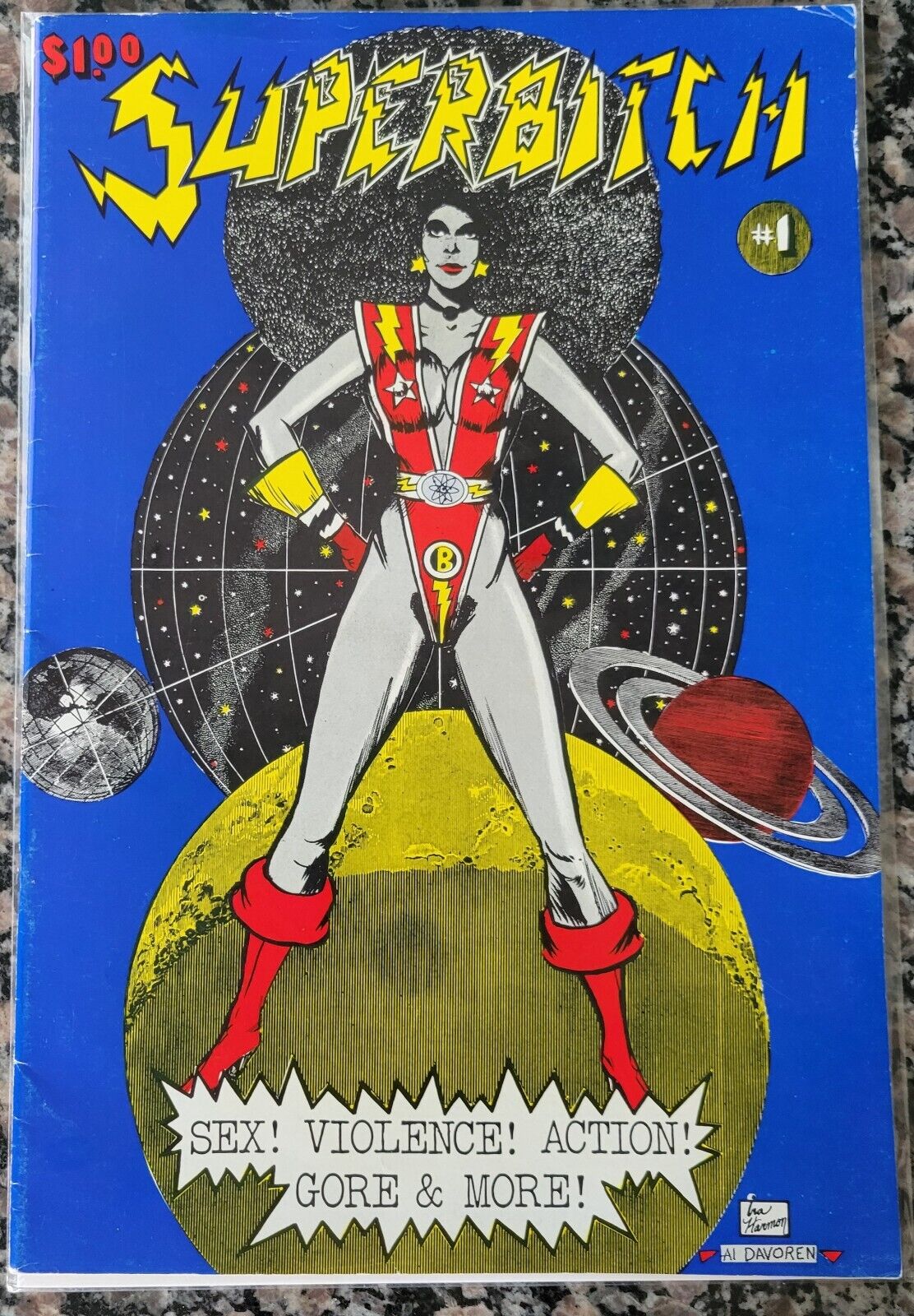 Superbitch Underground Comic 5000 Copies 1st Print Comix Blaxploitation CB35
