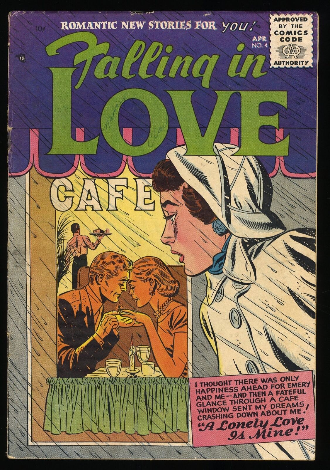 Falling In Love #4 FN- 5.5 Early Silver Age Romance DC Comics 1956