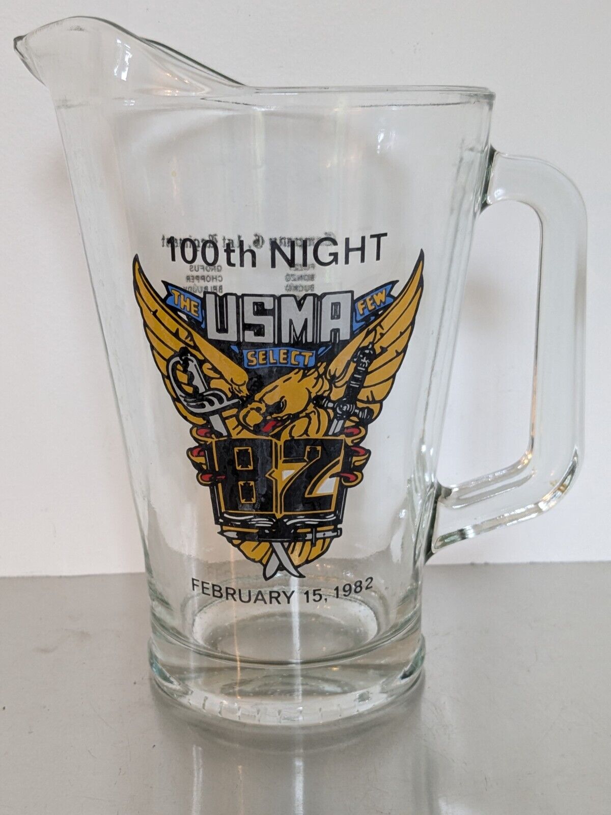 USMA 100th Night 1982 Beer Pitcher Names Names Fun Historical Military Academy