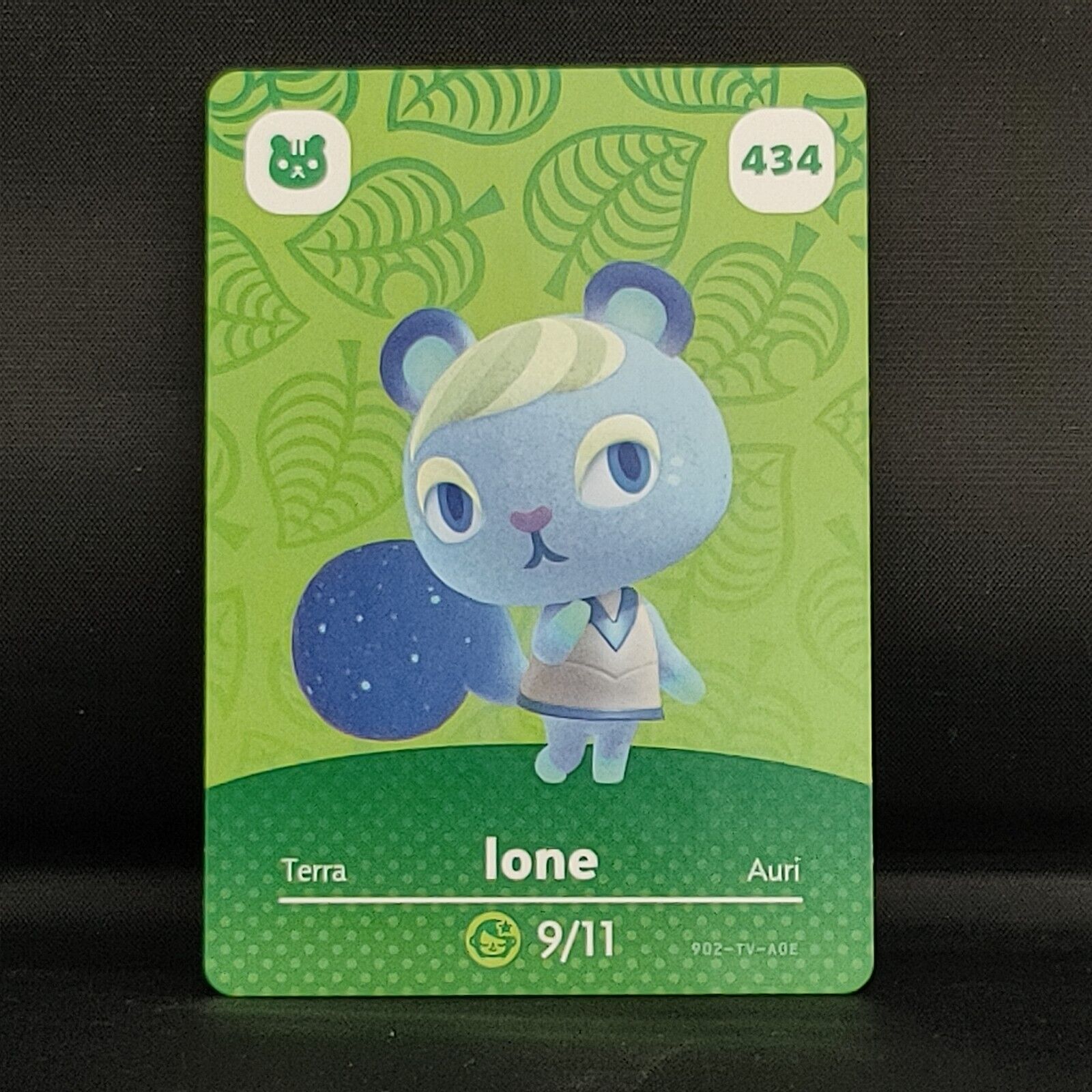 LONE #434 Animal Crossing Amiibo Card Series 5 Authentic Nintendo Squirrel