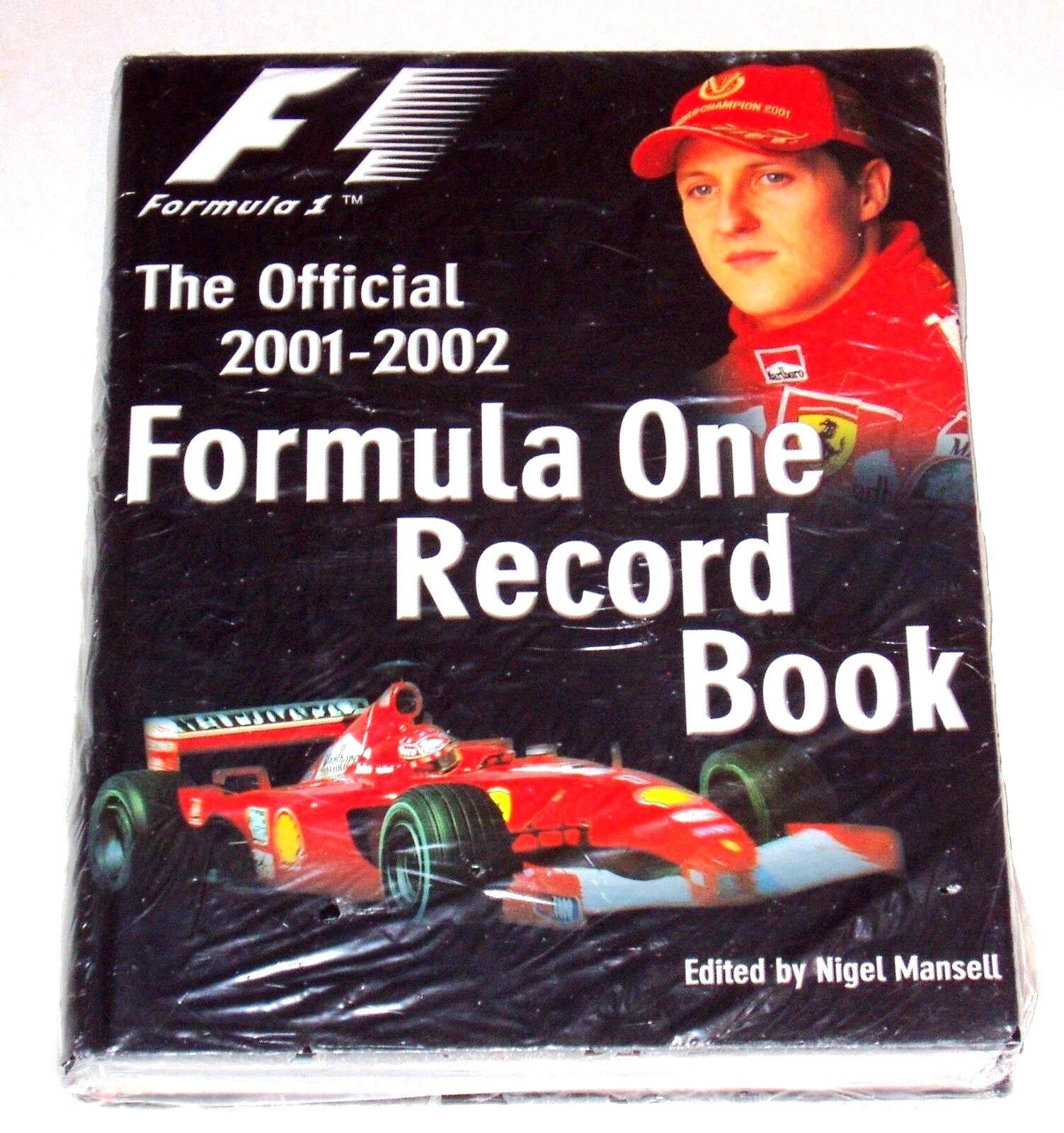 OFFICIAL 2001-2002 FORMULA ONE RECORD BOOK - NEW - 668 pages  - HB with DJ