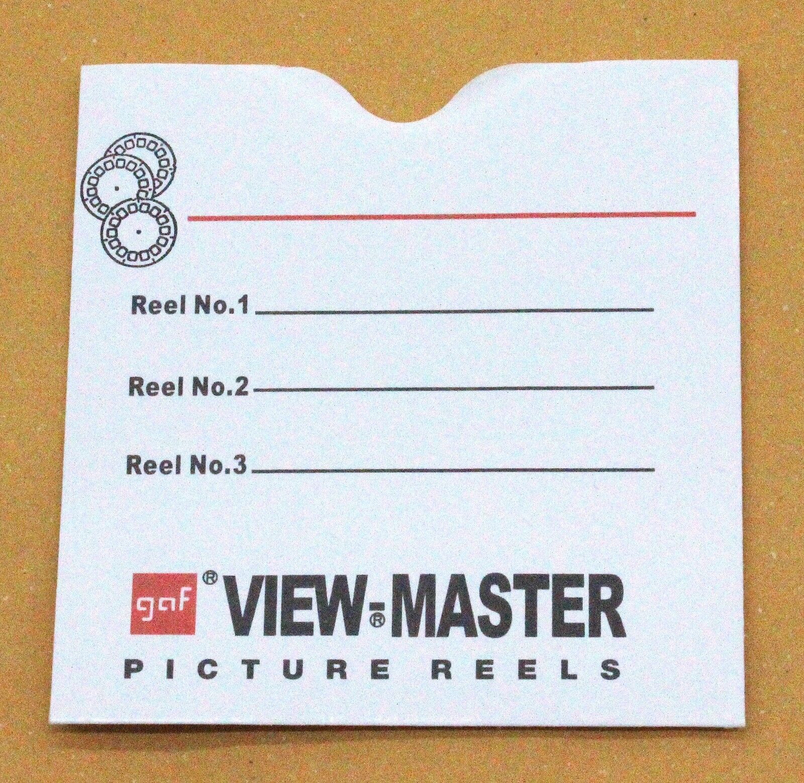  3 Reel Sleeves - View-Master Packets - gaf - Packs of 25- NEW