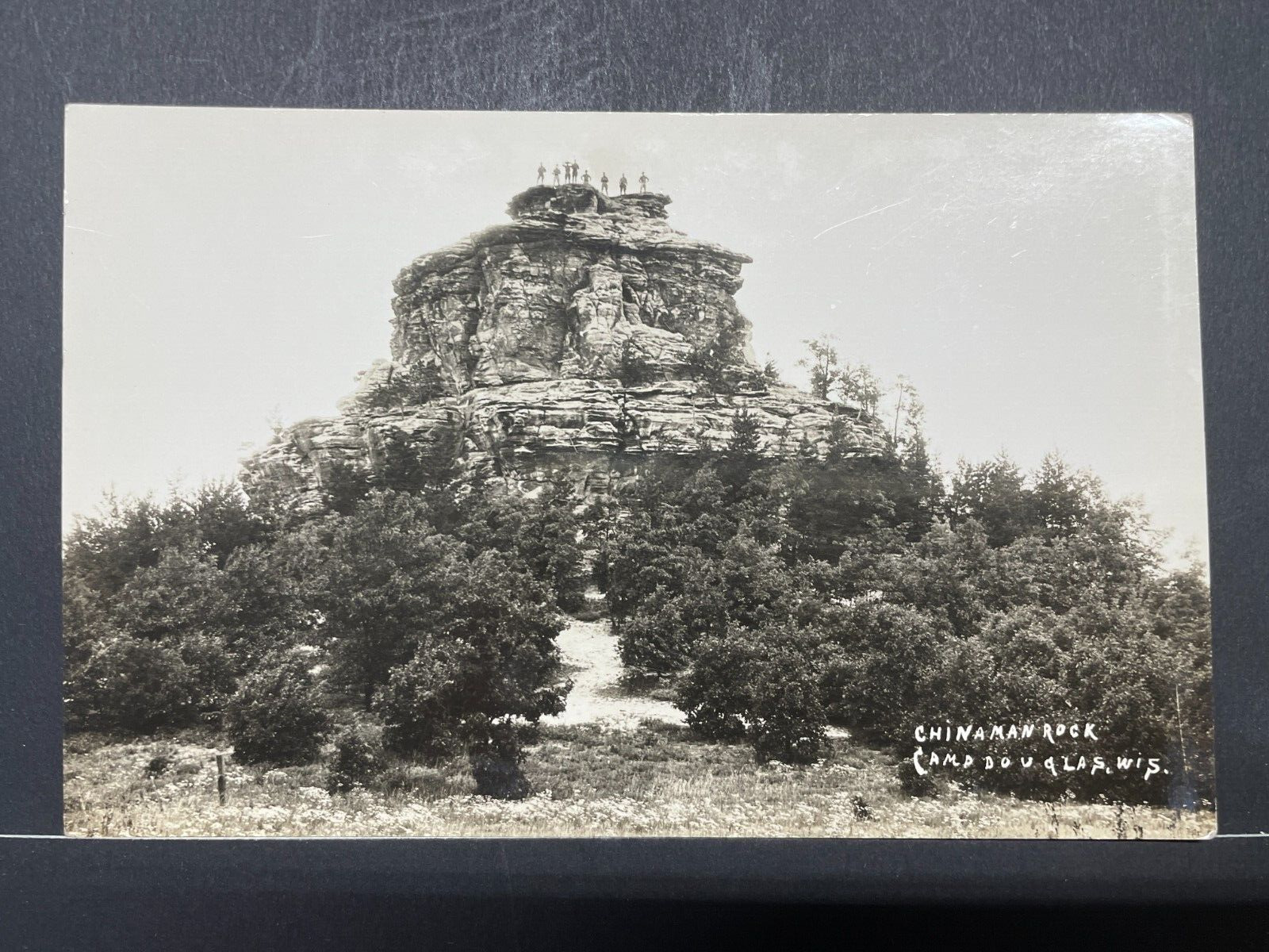 Real photo Postcard Chinaman Rock RPPC Wisconsin Unposted