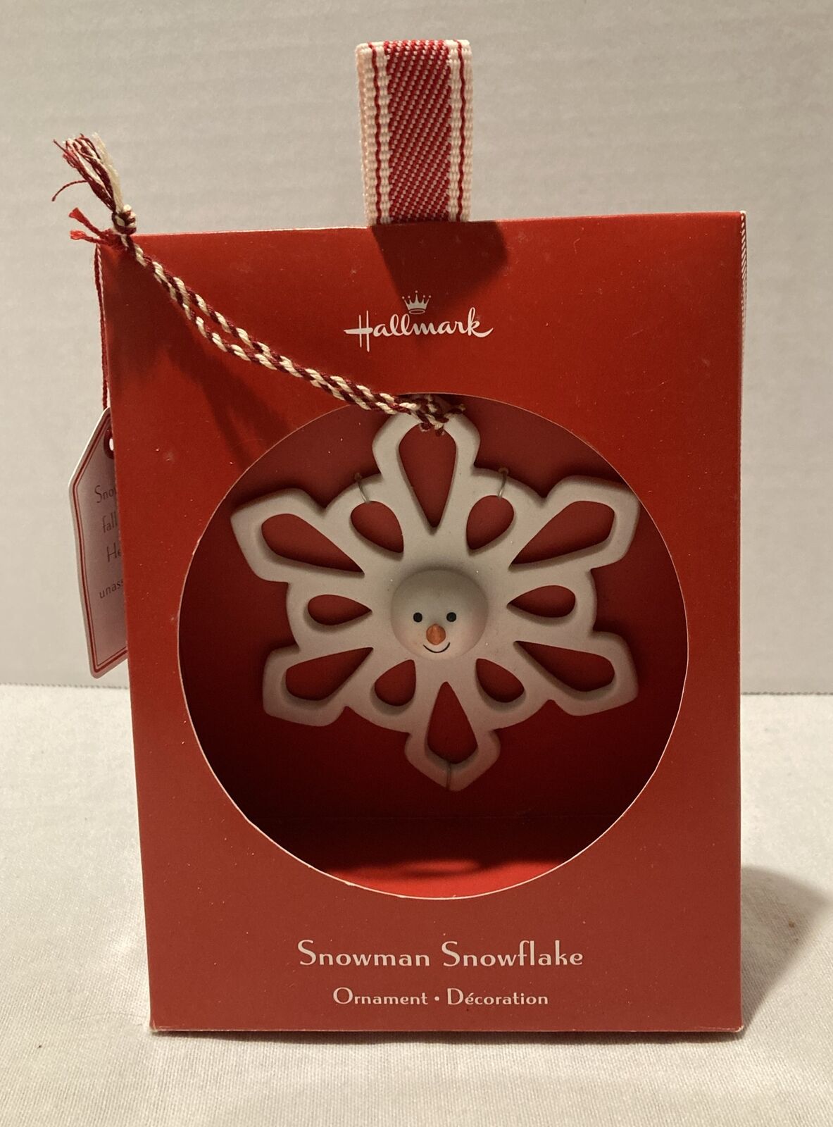 Hallmark Vintage Snowman Snowflake Ornament Model No. 347 Part No. 637,521