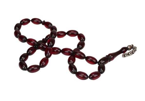 Vintage Tasbih BAKELITE Cherry Amber Prayer Beads Islamic Prayer Beads 10g