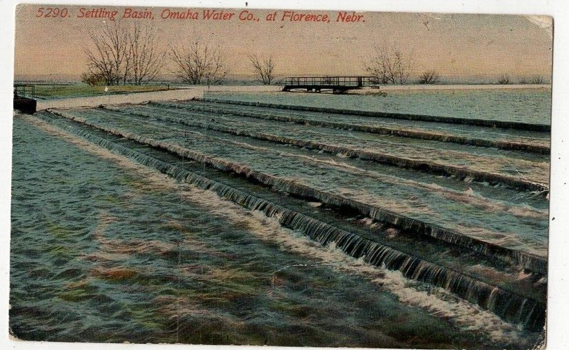 1916 Florence,NE Settling Basins,Omaha Water Company Douglas County Nebraska