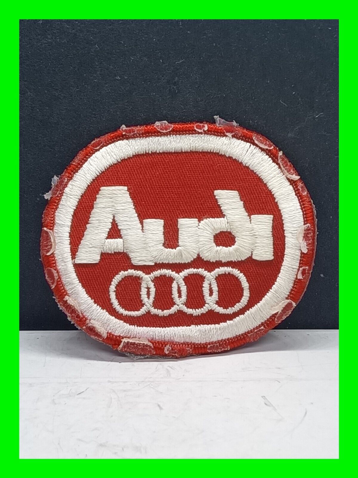 Vintage Audi Red And White Automotive Iron On Or Stitch Patch 