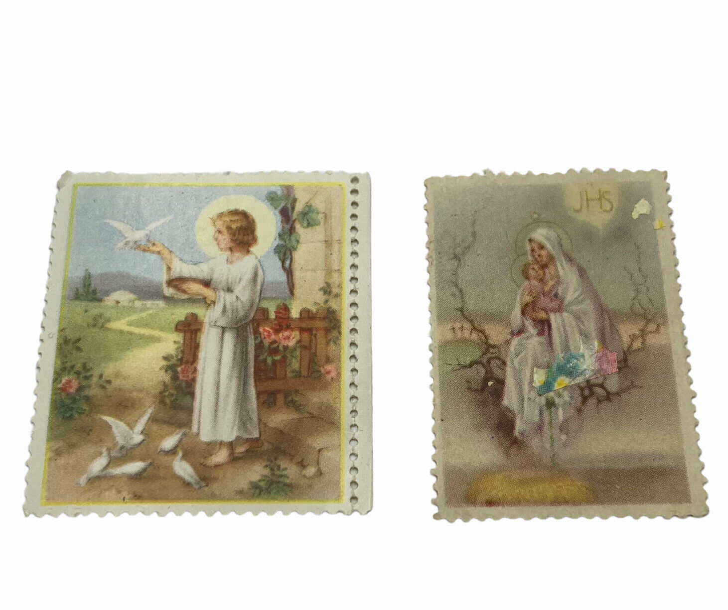 Religious Christian Postal Stamps Vintage 1930s 1940s 