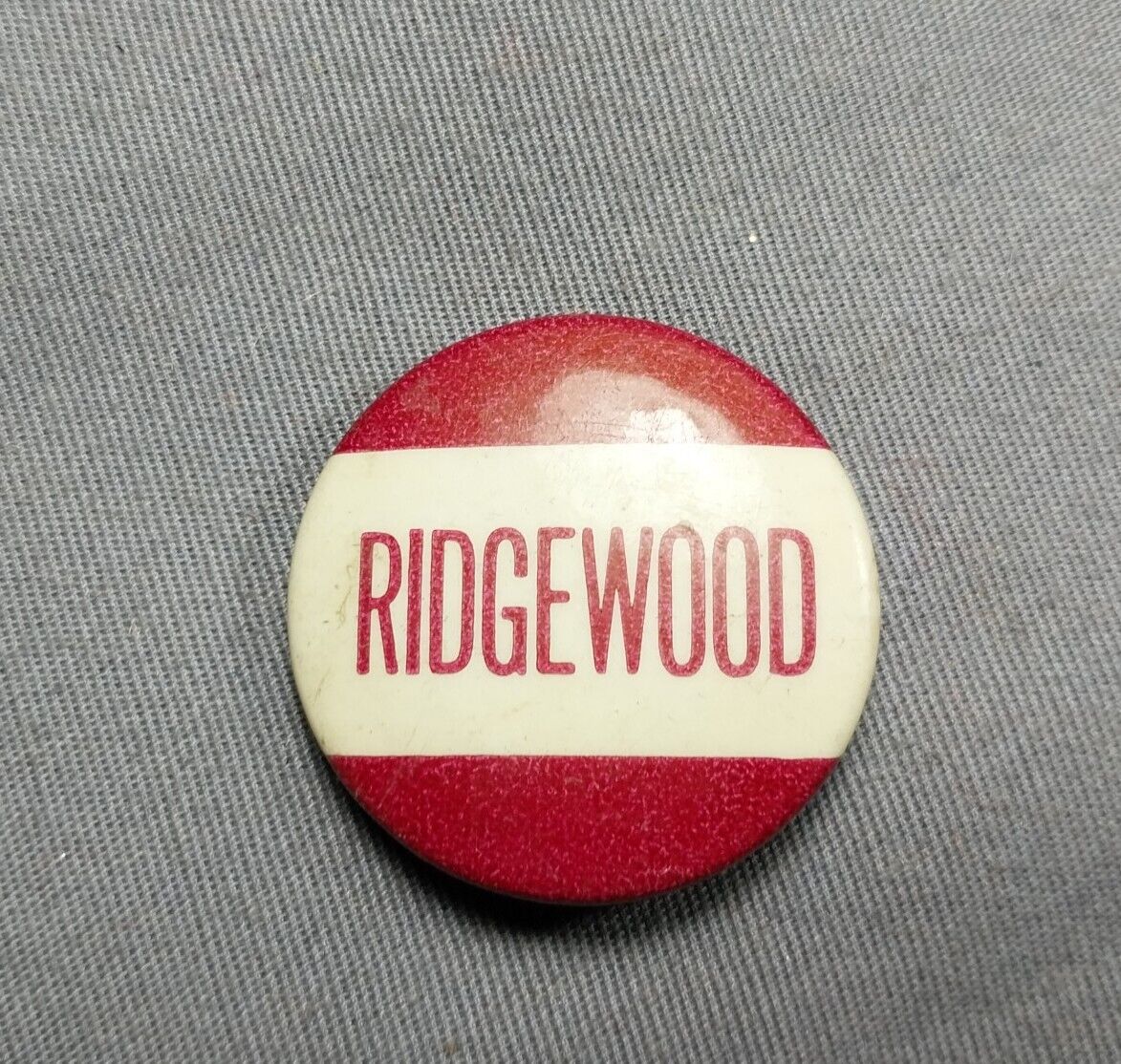 Ridgewood NJ New Jersey Schools Vintage Maroon White 1 1/4\