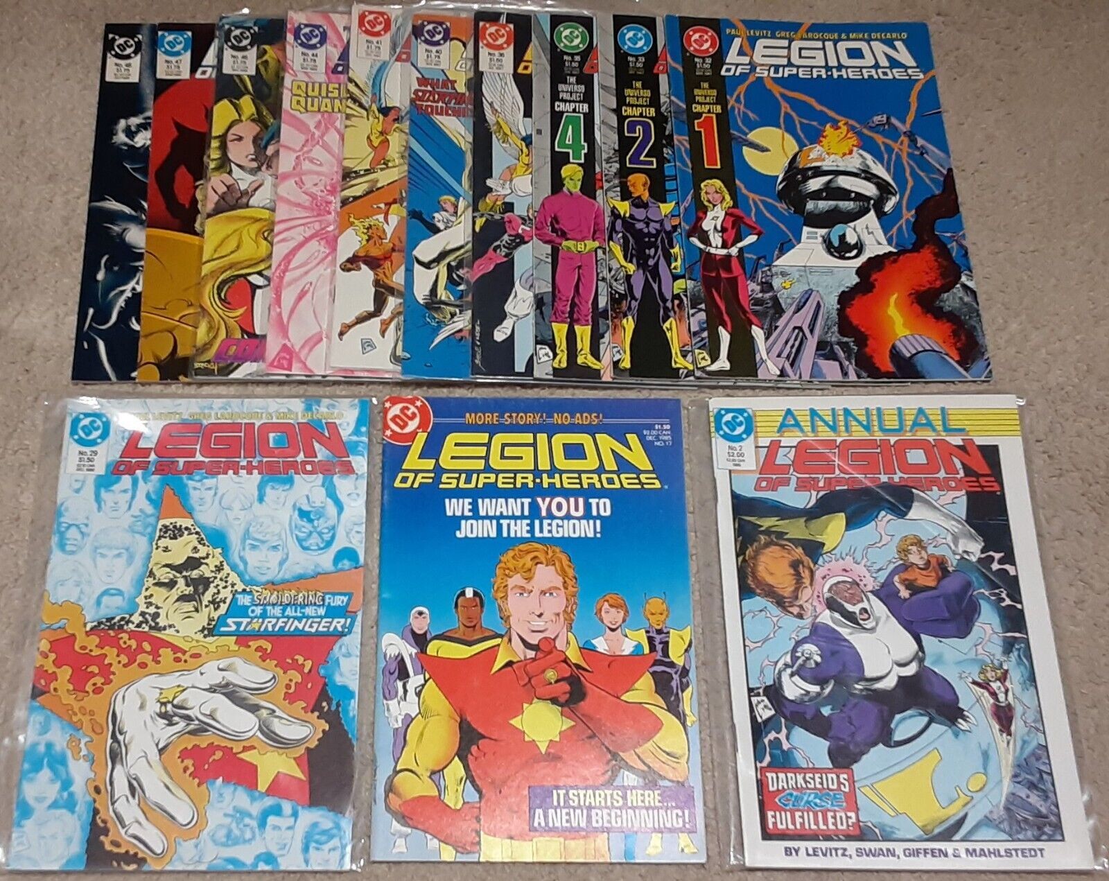 Legion of Super-Heroes Vol 3 #17-48 (Lot of 13) 1985 VF DC SEE PICS