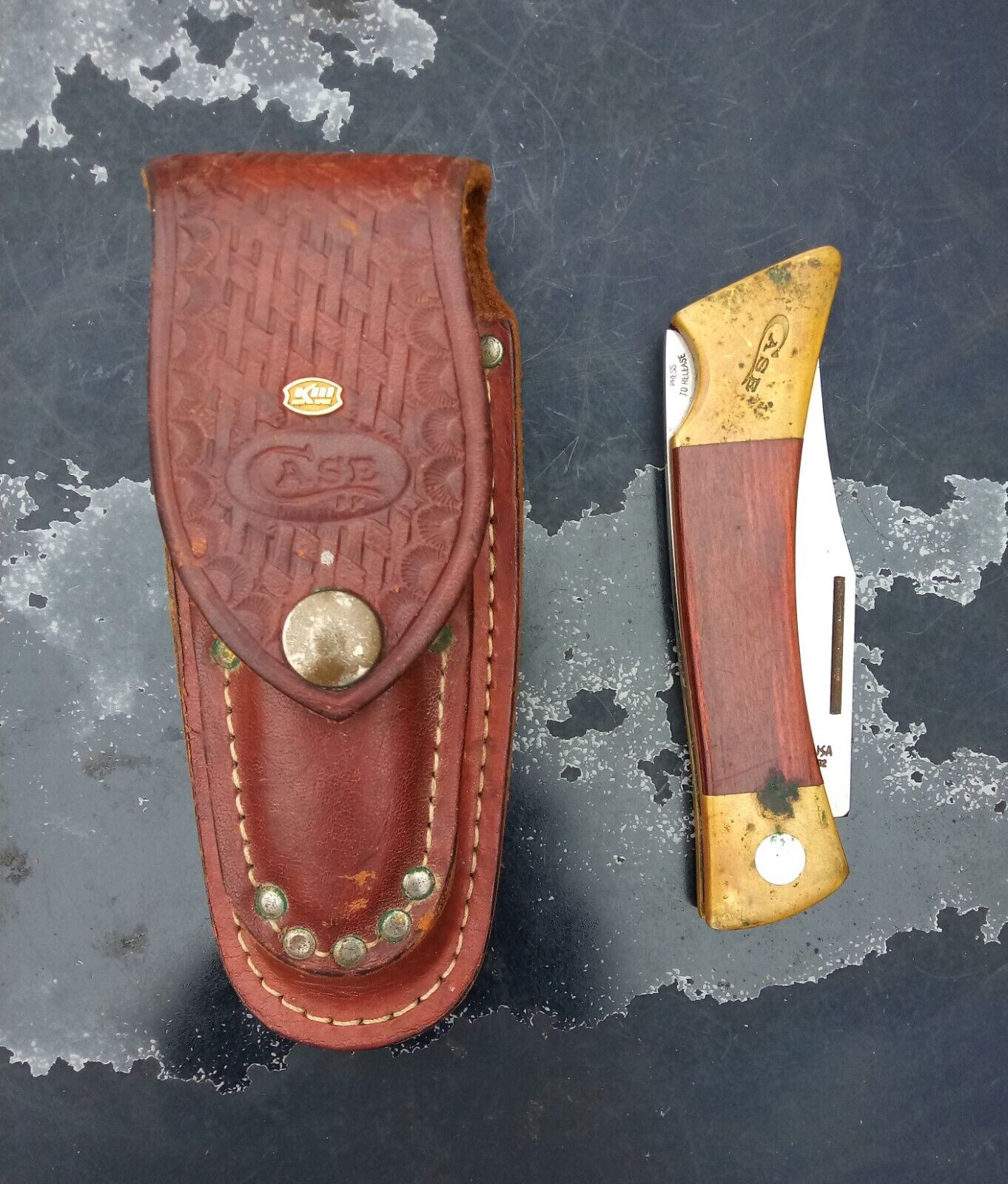 VTG Case XX CHANGER Pocket Knife & Sheath NO EXTRA BLADES Carried Used OFFER?