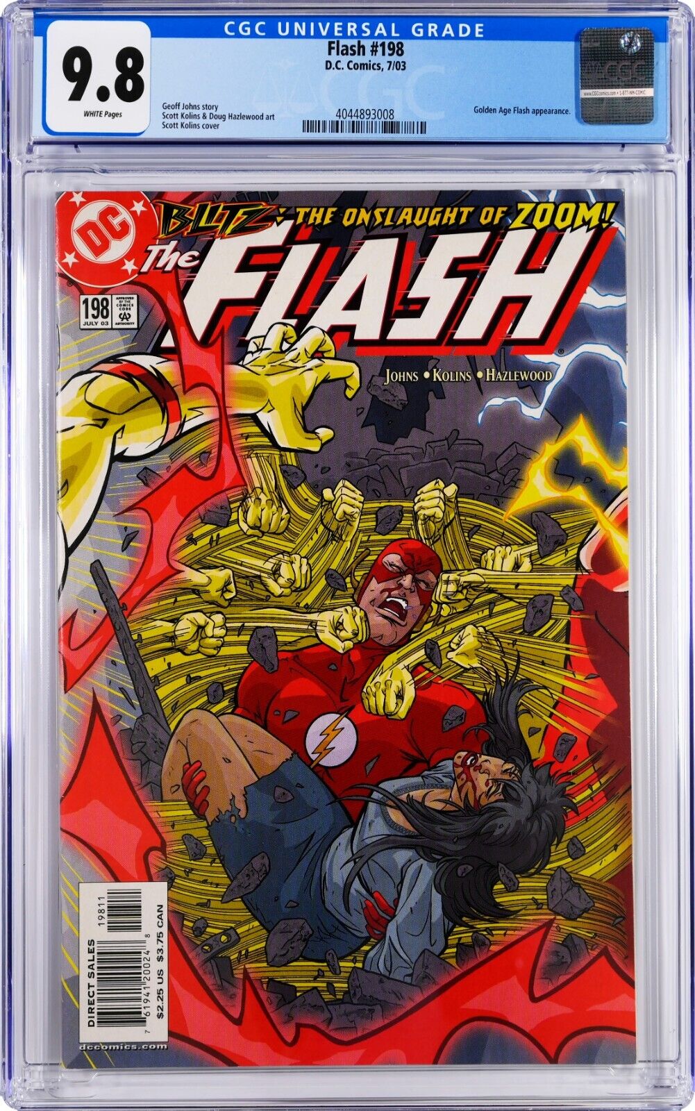 Flash #198 CGC 9.8 (Jul 2003, DC) Geoff Johns, Scott Kolins, 2nd Zoom app.