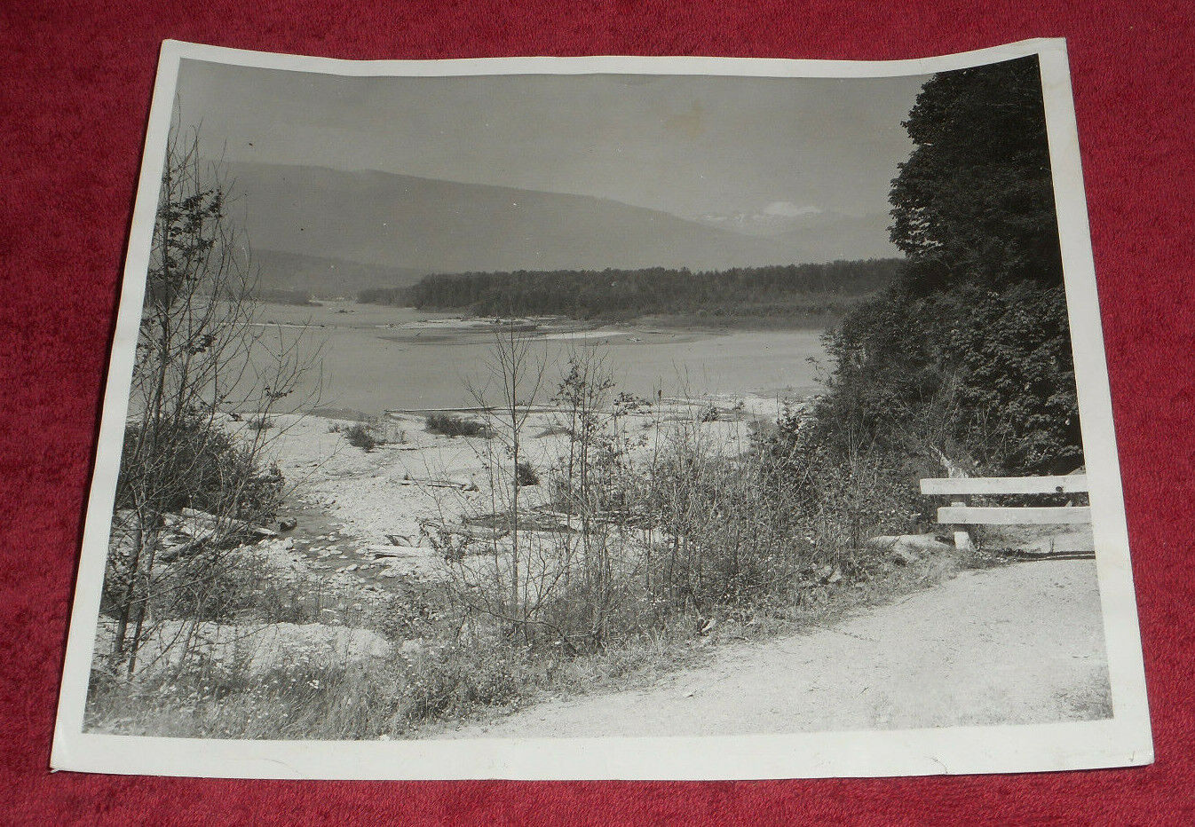 1956 Press Photo Skagit River Cascades & Foothills View Near Concrete Washington