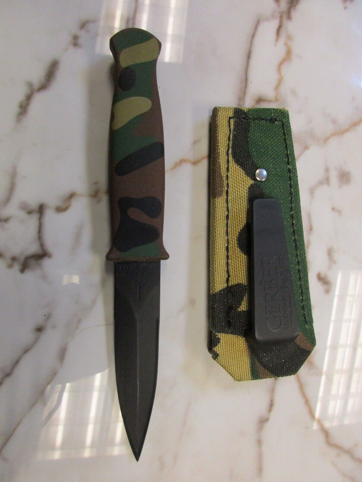 GERBER GUARDIAN R.W. Loveless Stainless Camouflage Knife, Dagger