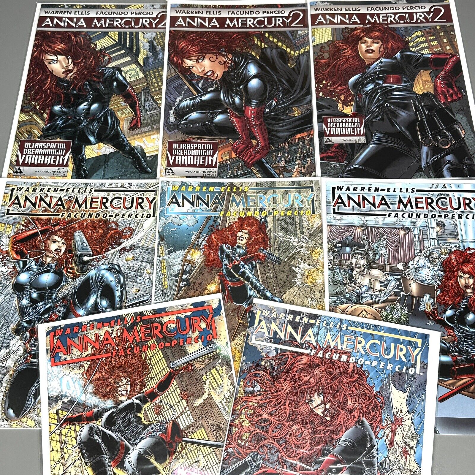 Anna Mercury Wrap Cover Variants Set Of 8 Issues Mixed Lot Avatar Comics Bundle