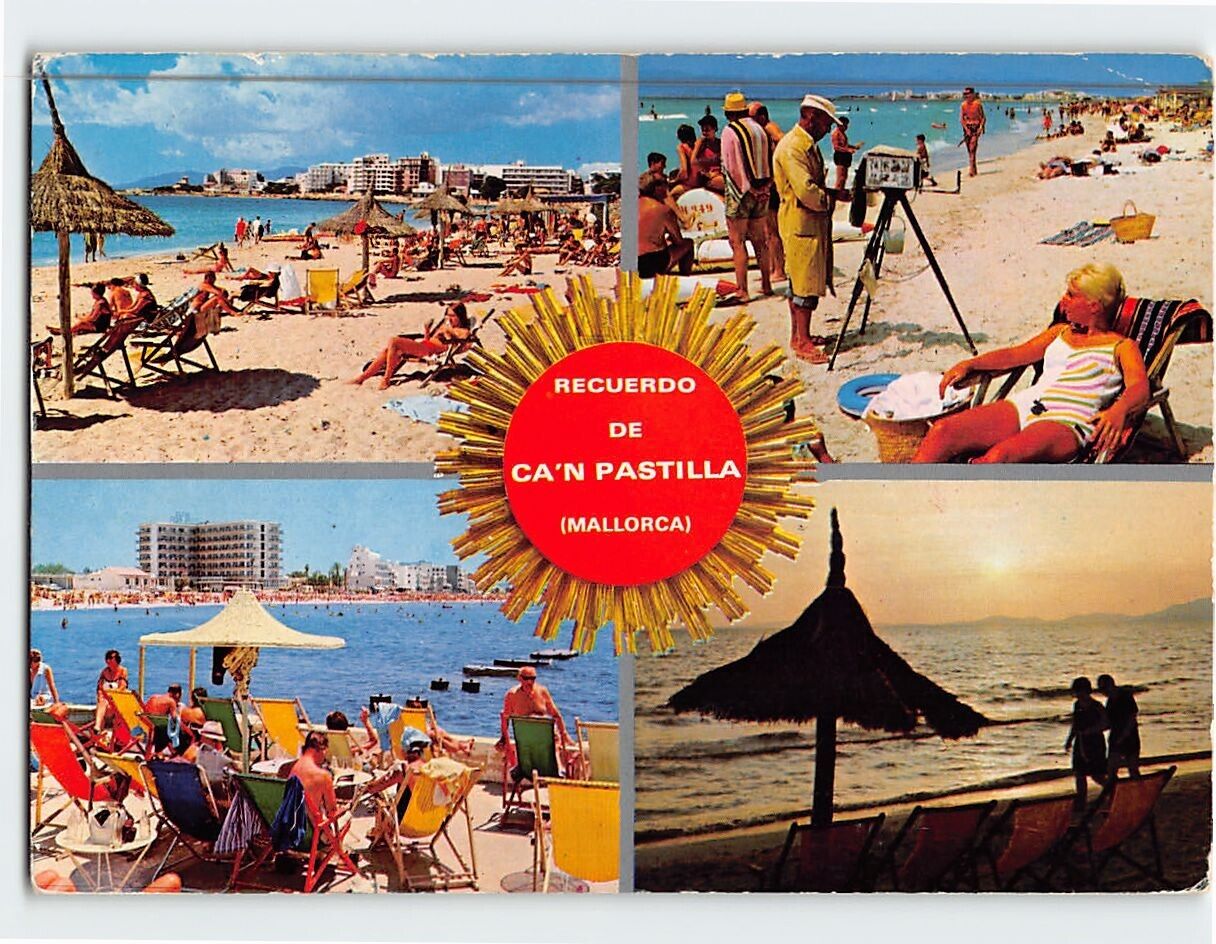 Postcard Recuerdo De Can Pastilla Mallorca Spain