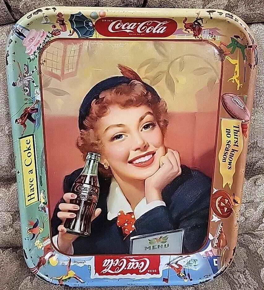 Vintage 1950’s Coca Cola Coke Serving Tray \